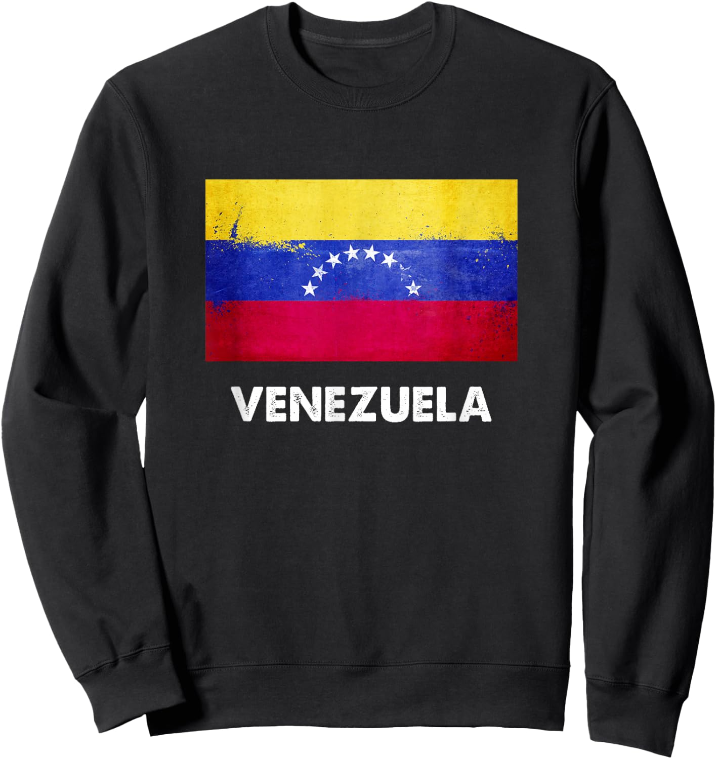 Venezuela Flag Jersey | Venezuela Sweatshirt - Sweatshirt | Black