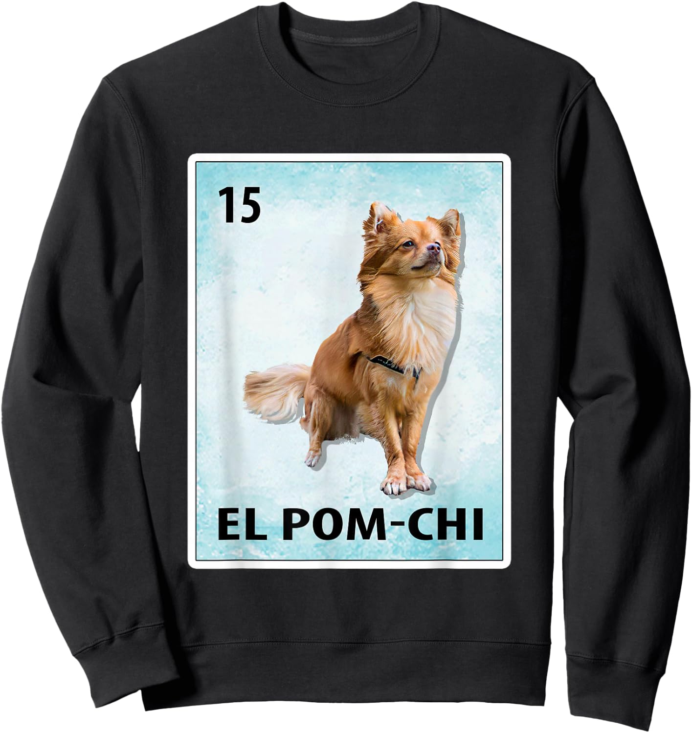 El Pom-Chi Mexican Pom-Chi Cards Sweatshirt - Sweatshirt | Black