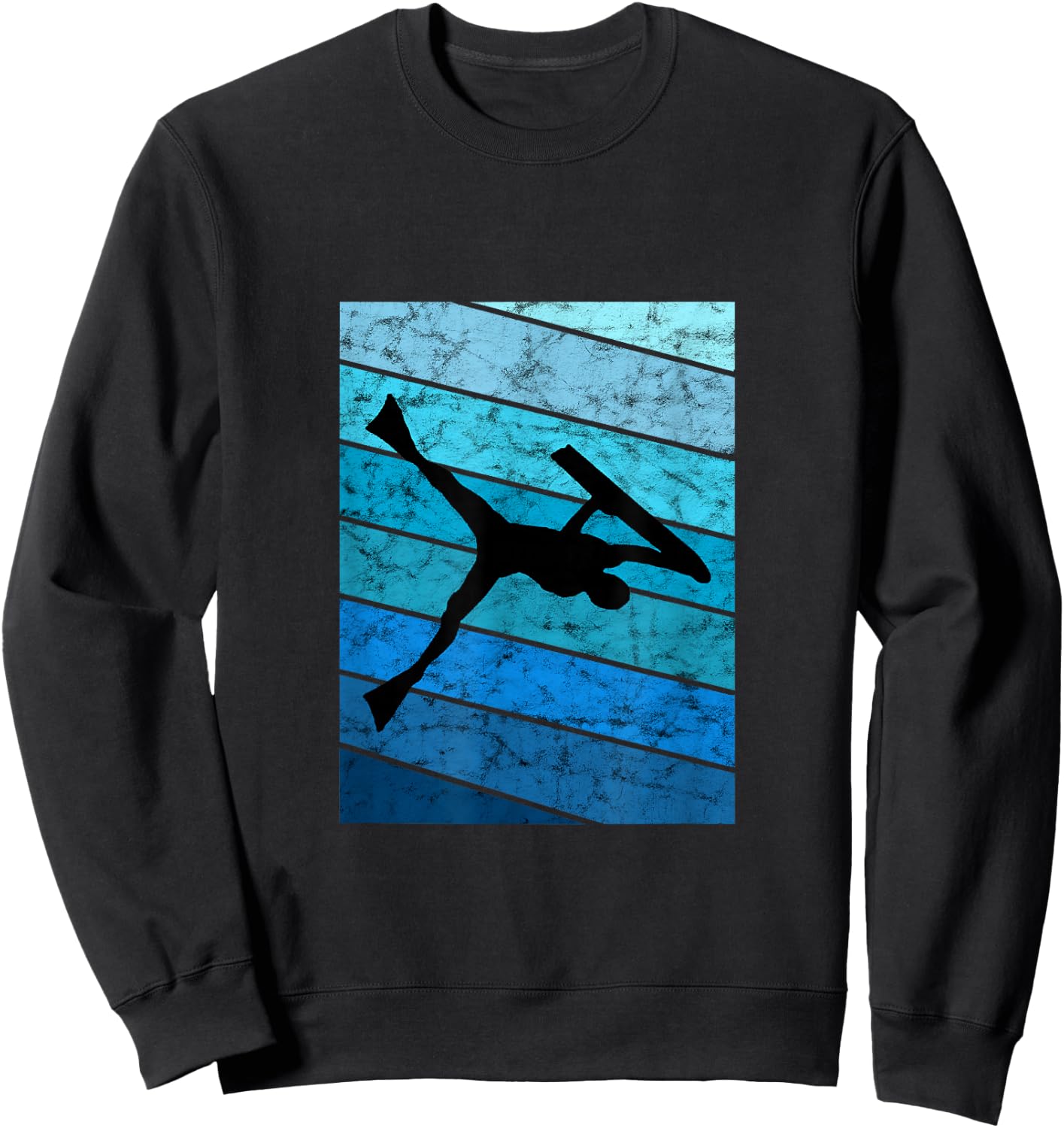 Bodyboarder Vintage Retro Ocean Bodyboard Surfer Surfing Sweatshirt - Sweatshirt | Black