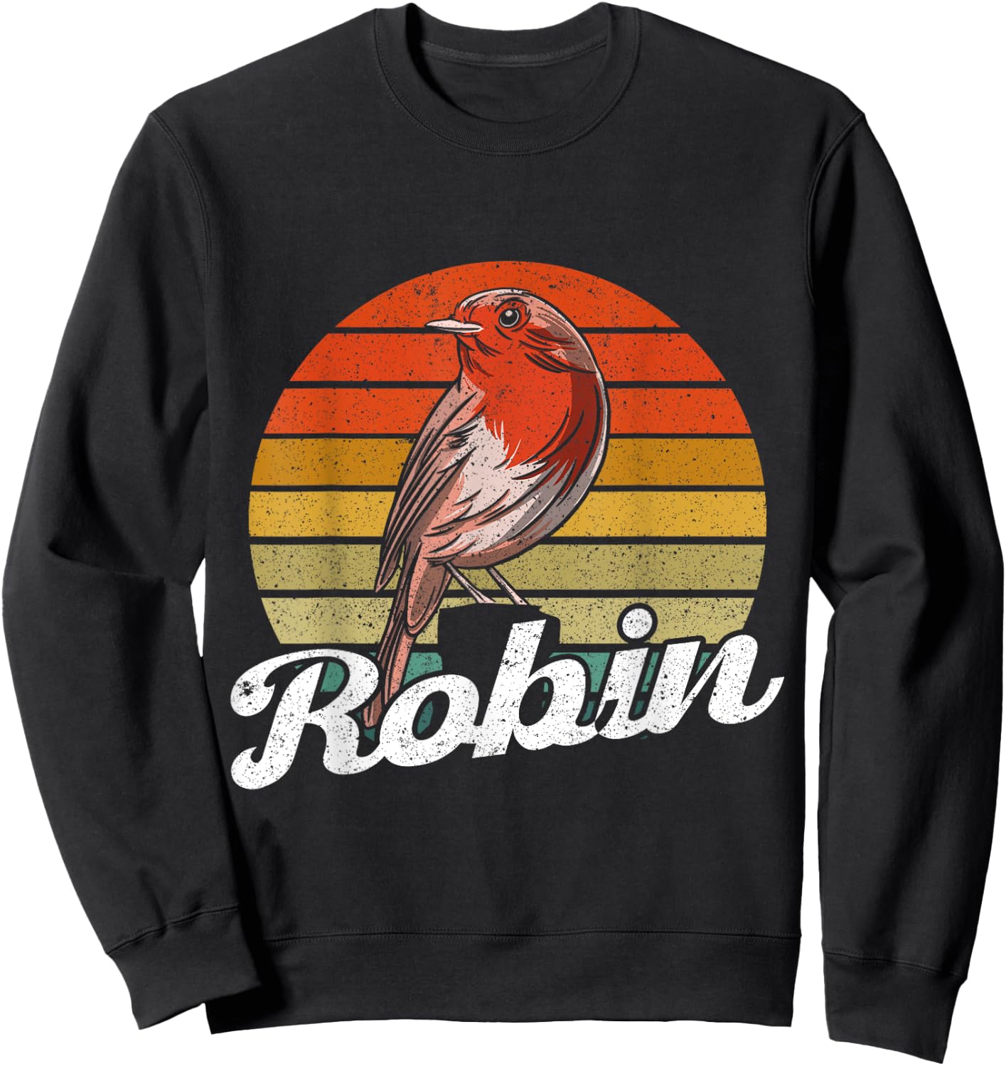 Robin bird design gift bird lover Sweatshirt - Sweatshirt | Black