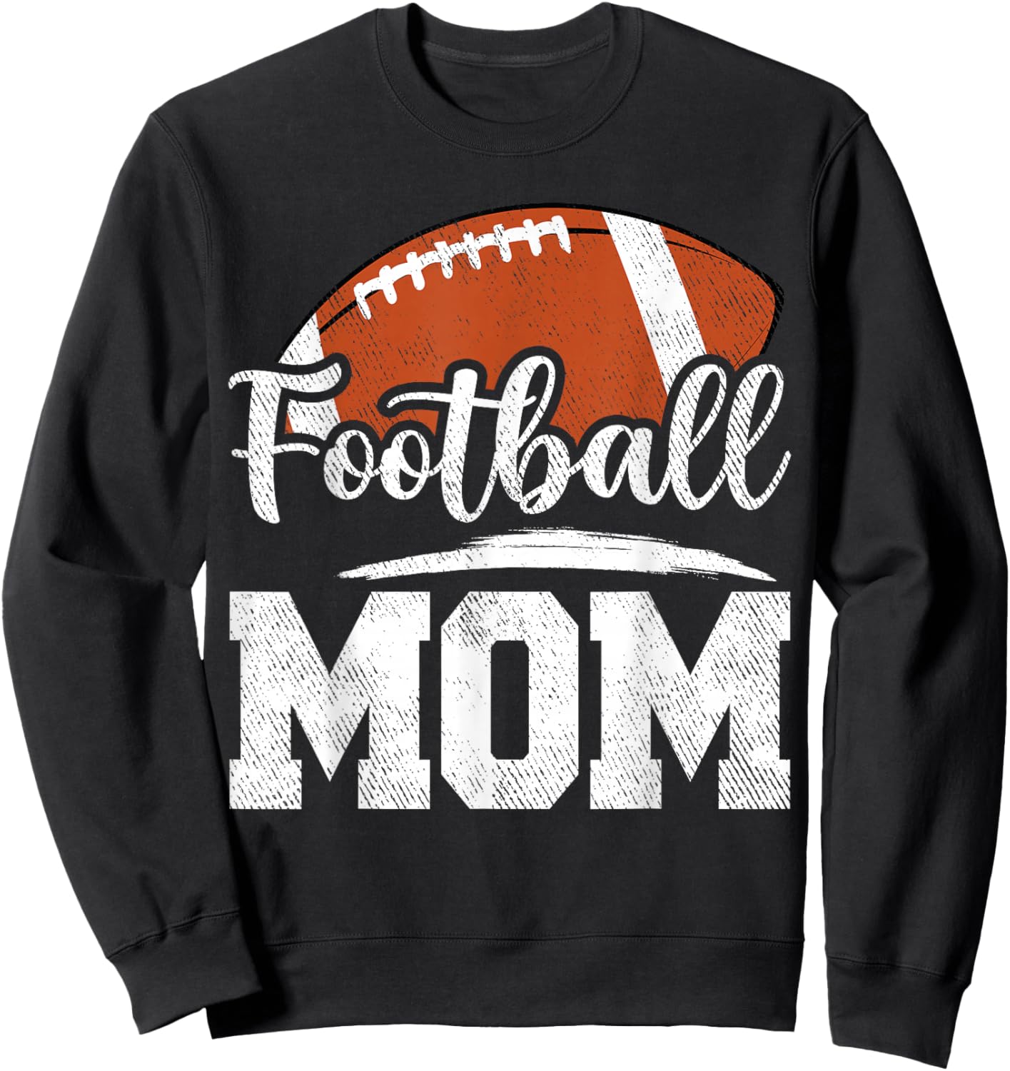 Football Mom Football Player Game Day Mother's Day Sweatshirt - Sweatshirt | Black