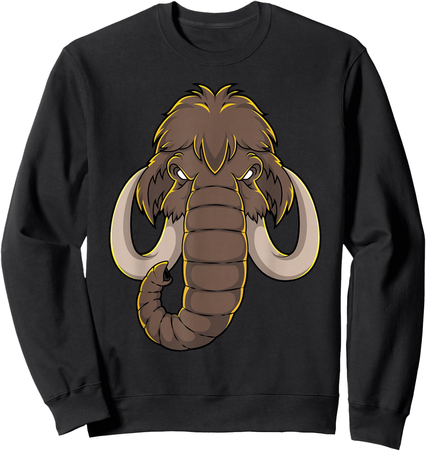 Woolly Mammoth Shirt Extinct Prehistoric Animal Lover Sweatshirt - Sweatshirt | Black