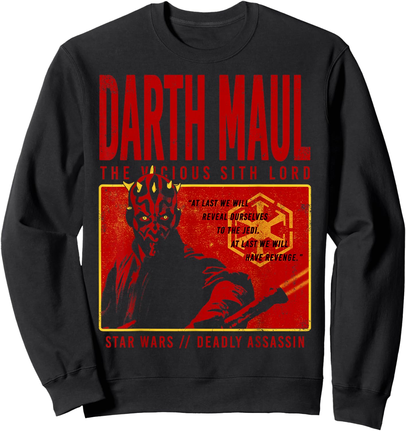 Star Wars Halloween Darth Maul The Vicious Sith Lord Sweatshirt - Sweatshirt | Black