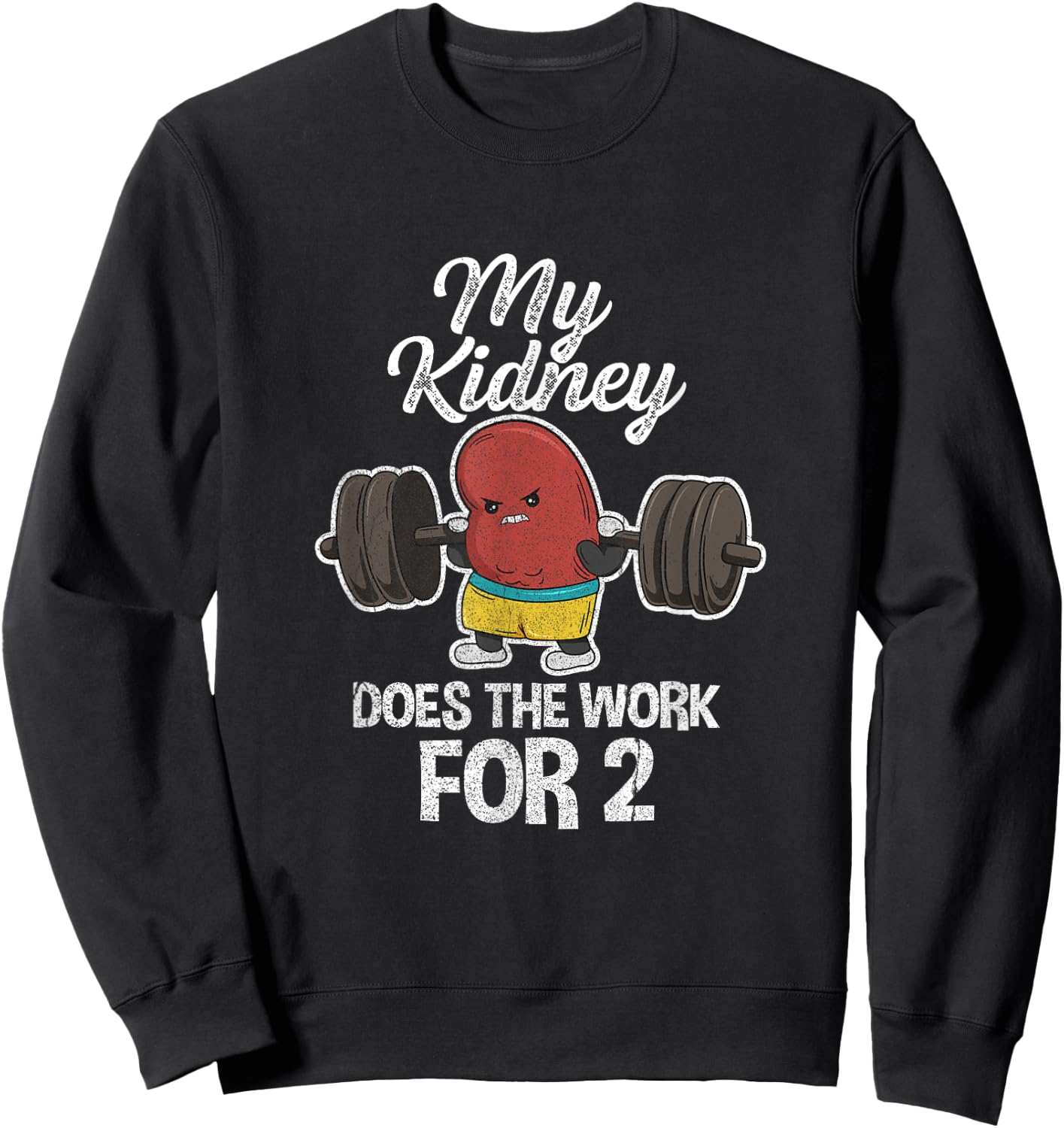 Organ Donation Design for a Kidney Donor ,Black,Small Sweatshirt - Sweatshirt | Black