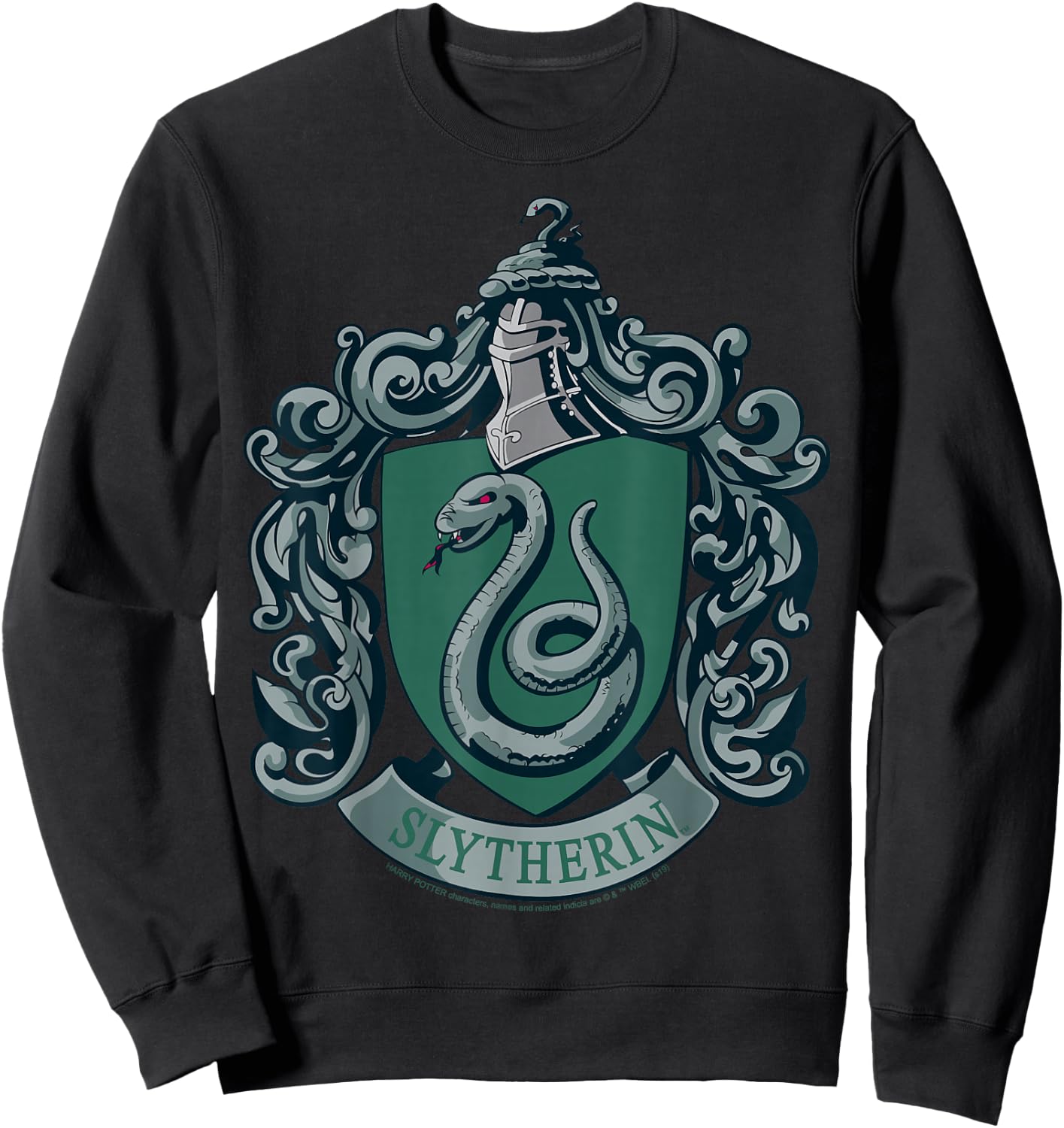 Harry Potter Slytherin House Crest Small Sweatshirt - Sweatshirt | Black