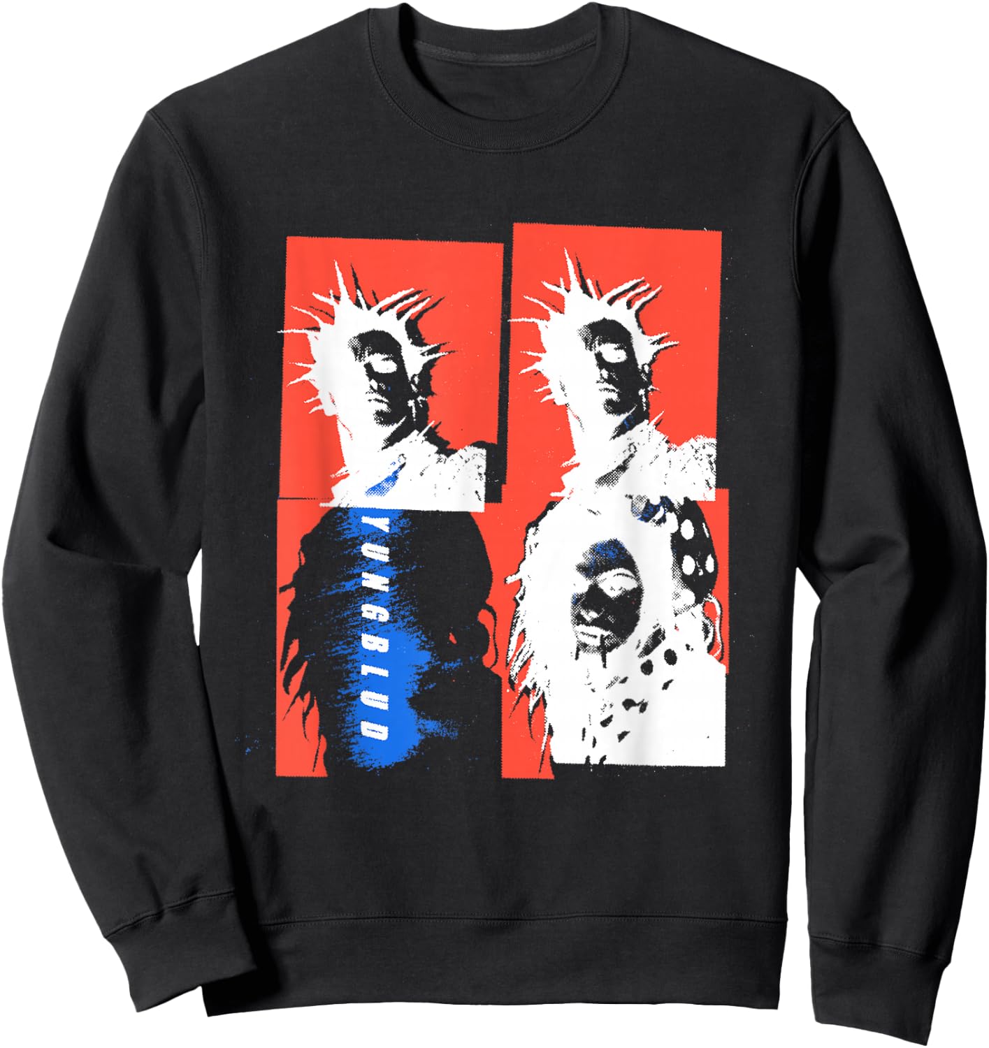 Official Yungblud Graphic Deadhappy Black Sweatshirt - Sweatshirt | Black