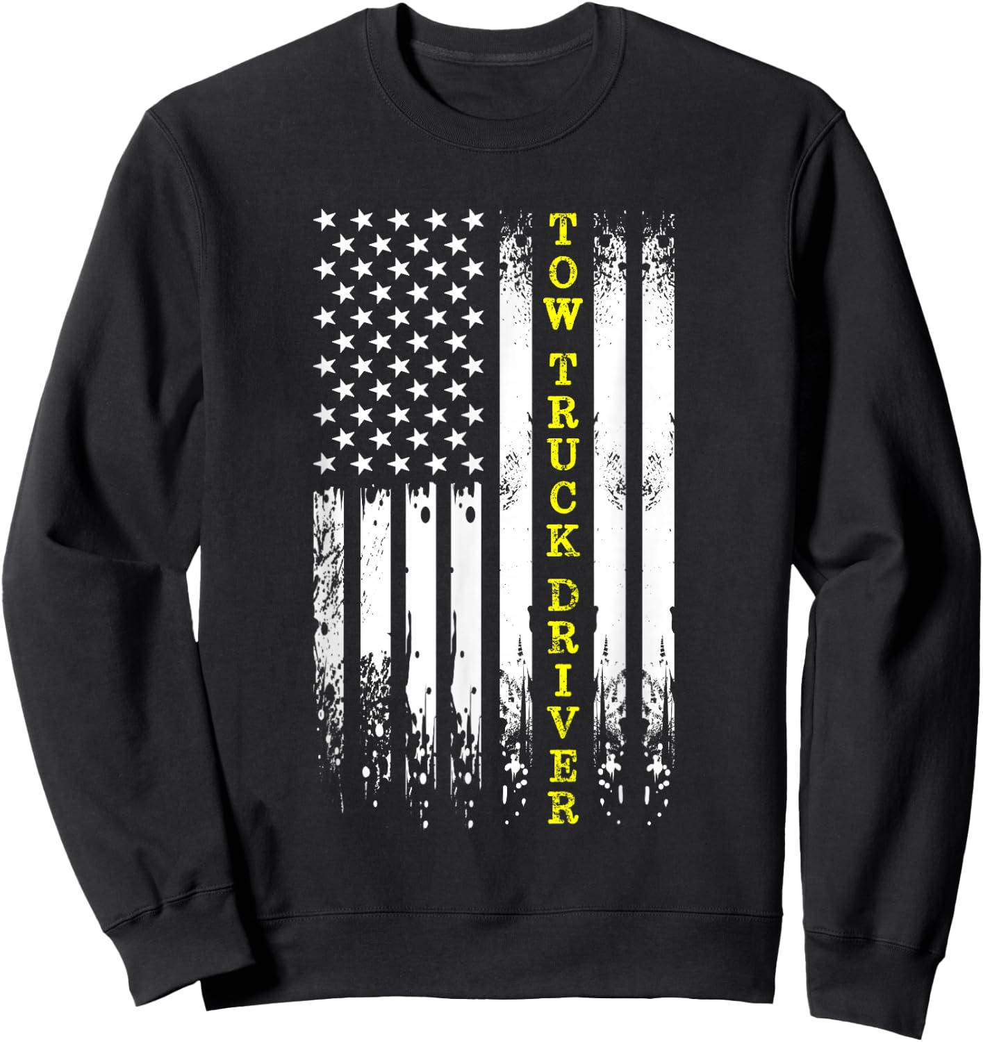 Tow Truck Operator Thin Yellow Line Wrecker Tow Truck Driver Sweatshirt - Sweatshirt | Black