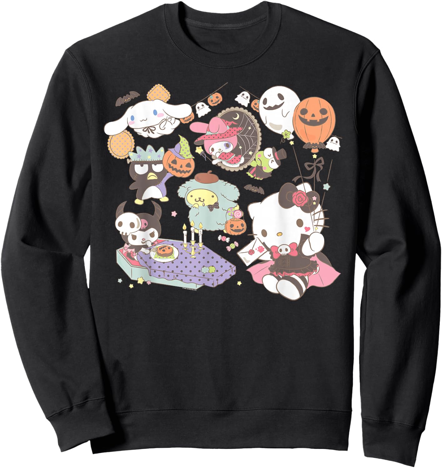 Sanrio Characters Costume Party Halloween Sweatshirt - Sweatshirt | Black