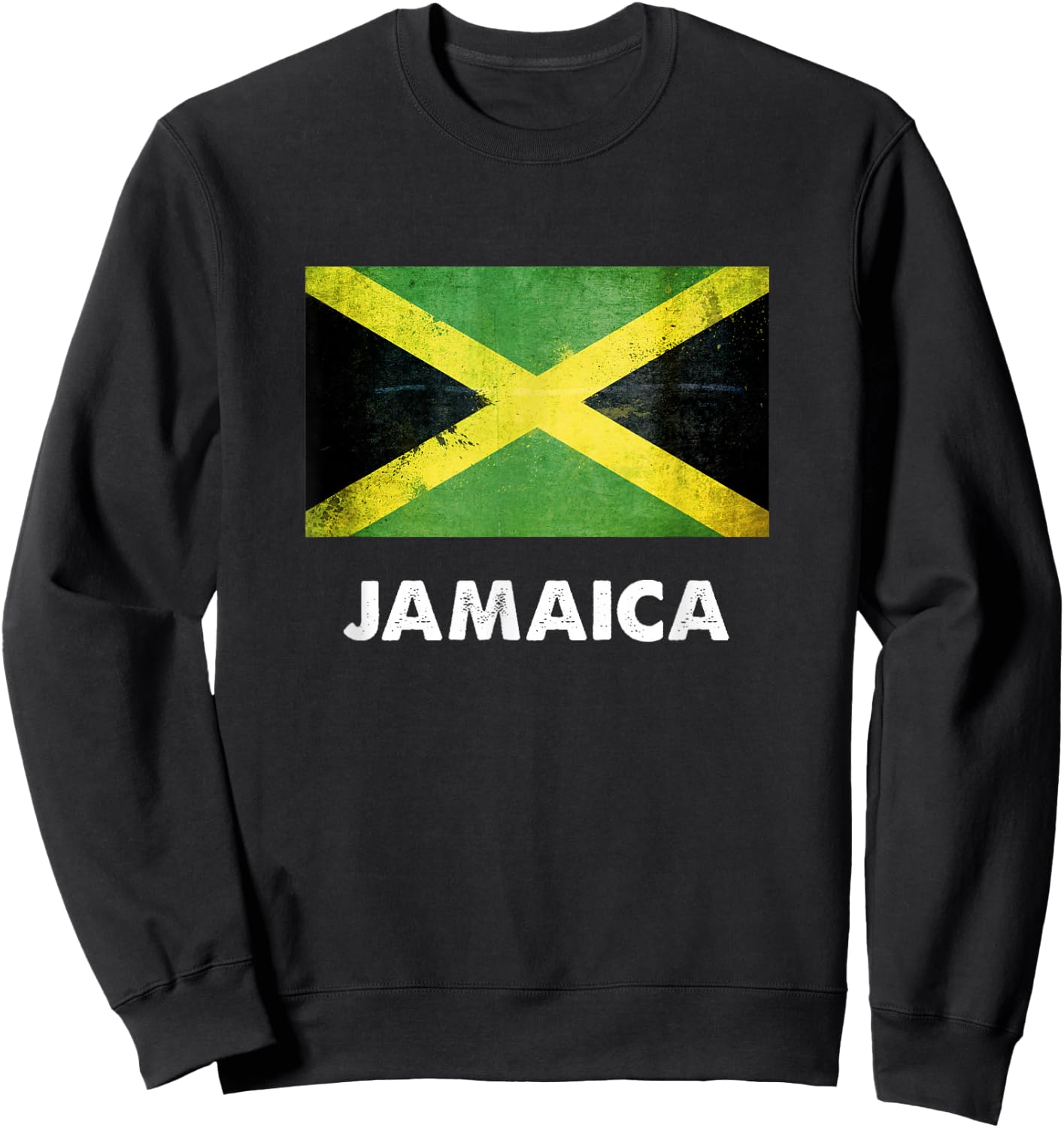Jamaica Flag Shirt | Jamaican Sweatshirt - Sweatshirt | Black