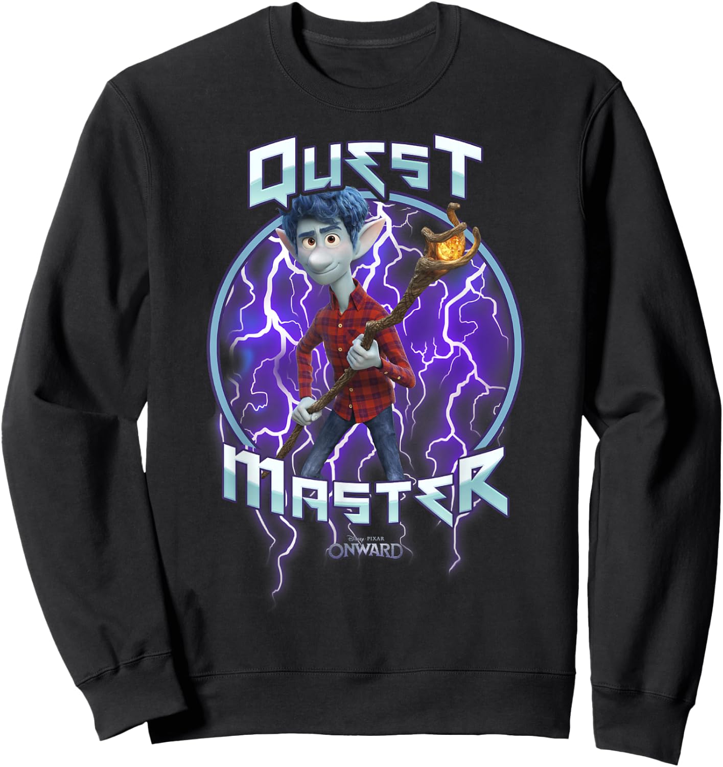 Disney Pixar Onward Ian Quest Master Portrait Sweatshirt - Sweatshirt | Black