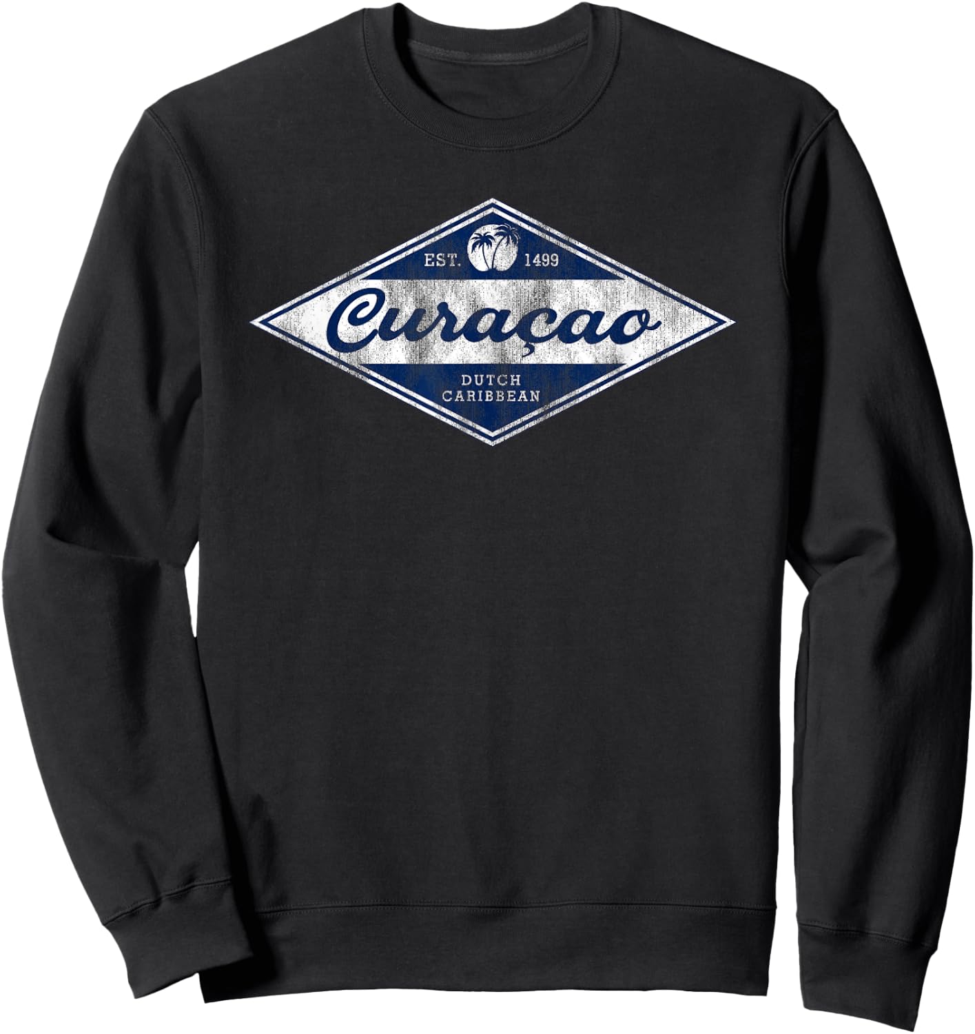 Vintage Curacao Souvenir Retro Curaçao Vacation Sweatshirt - Sweatshirt | Black