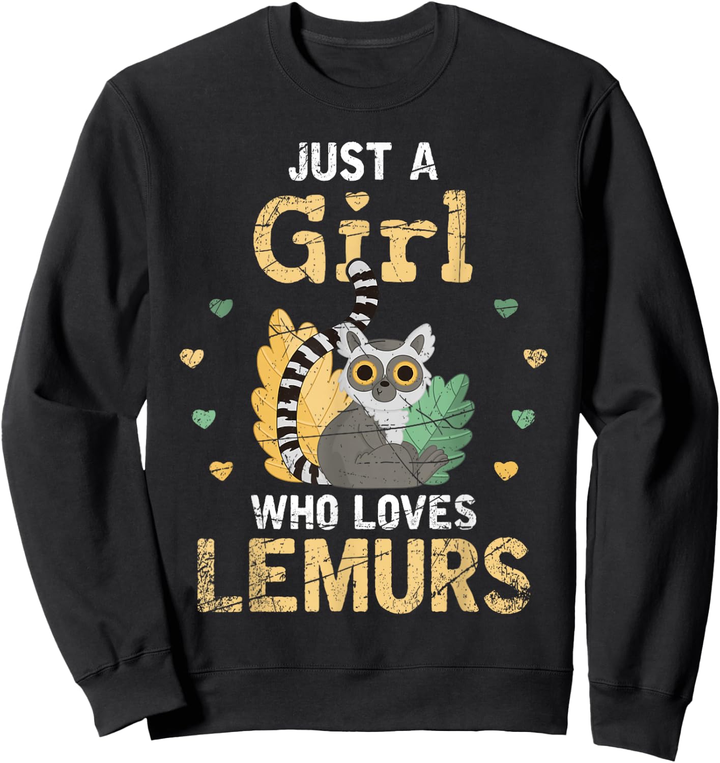 Madagascar Island Zoo Keeper Women Gift Lemur Sweatshirt - Sweatshirt | Black