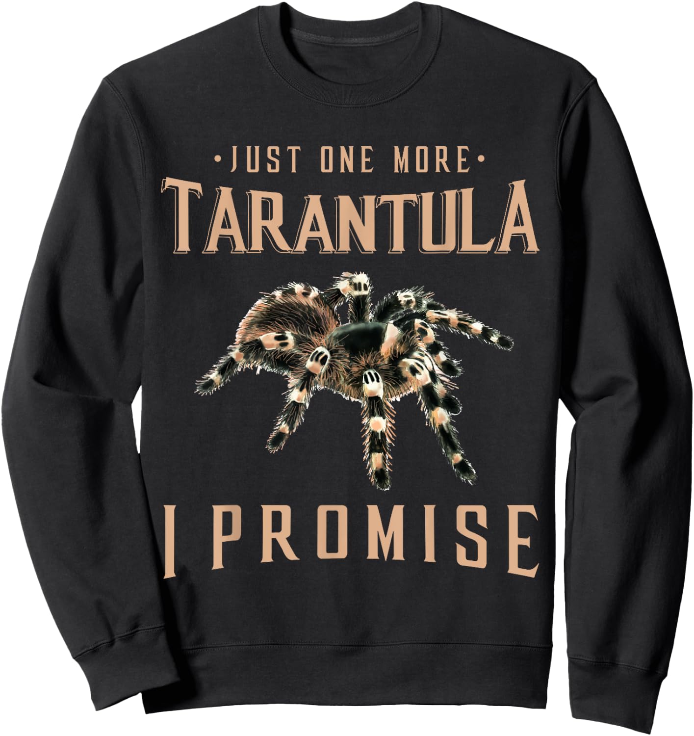 Just one more Tarantula owner gift Spider lover gift Sweatshirt - Sweatshirt | Black