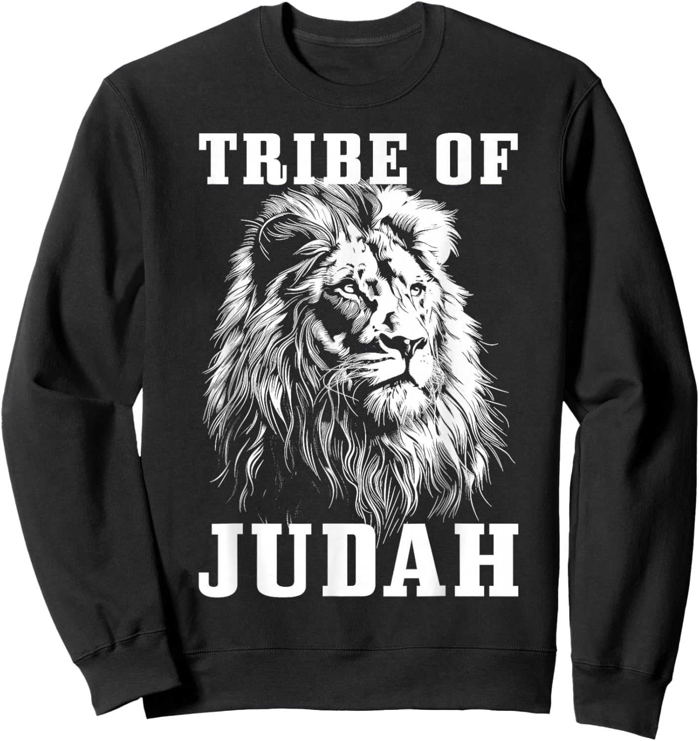 Lion of Judah Tribe Hebrew Israelite Christian Jewish Sweatshirt - Sweatshirt | Black
