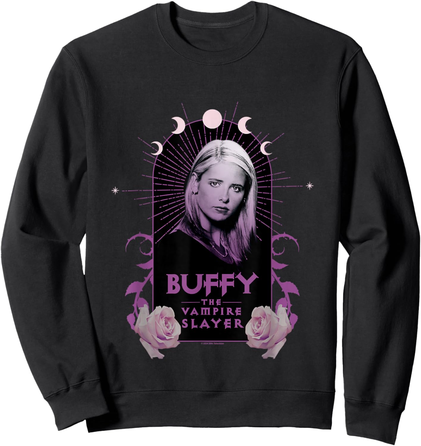 Buffy The Vampire Slayer Boho Style Vintage Buffy Portrait Sweatshirt - Sweatshirt | Black