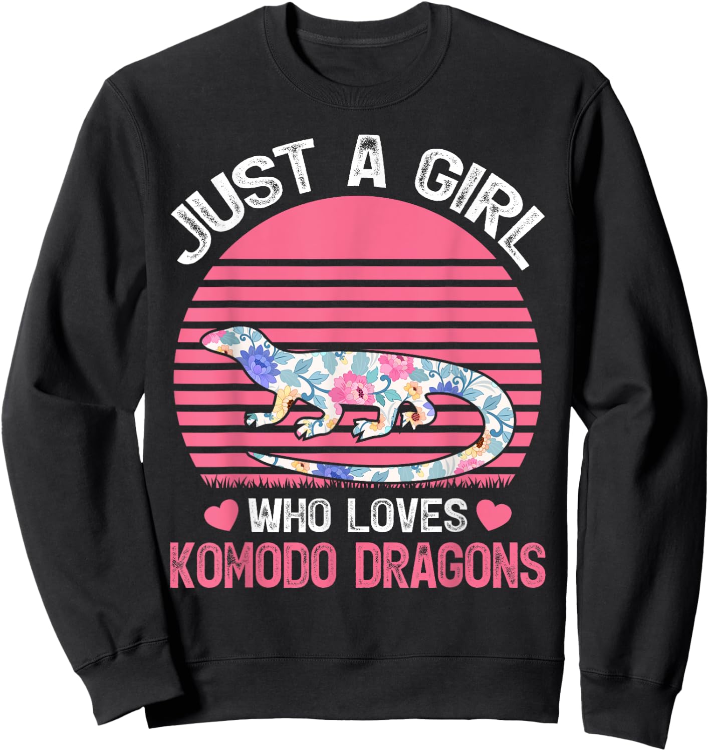 Komodo Dragon Lover Just A Girl Who Loves Komodo Dragons Sweatshirt - Sweatshirt | Black