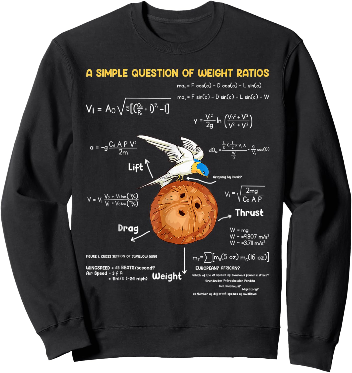 A Simple Question Of Weight Ratios Funny Math Teacher Sweatshirt - Sweatshirt | Black