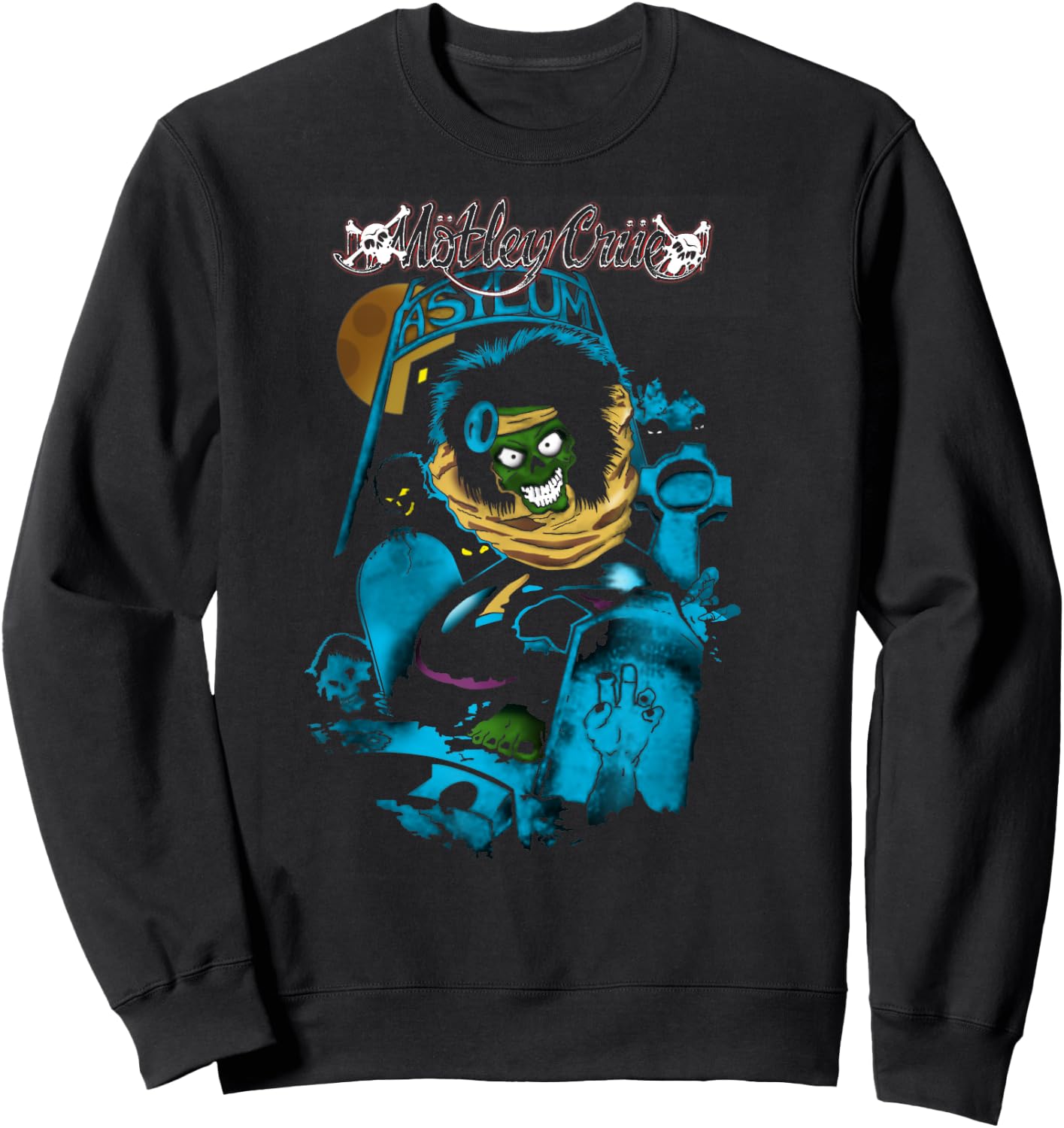 Mötley Crüe - Dr. Feelgood Asylum Sweatshirt - Sweatshirt | Black