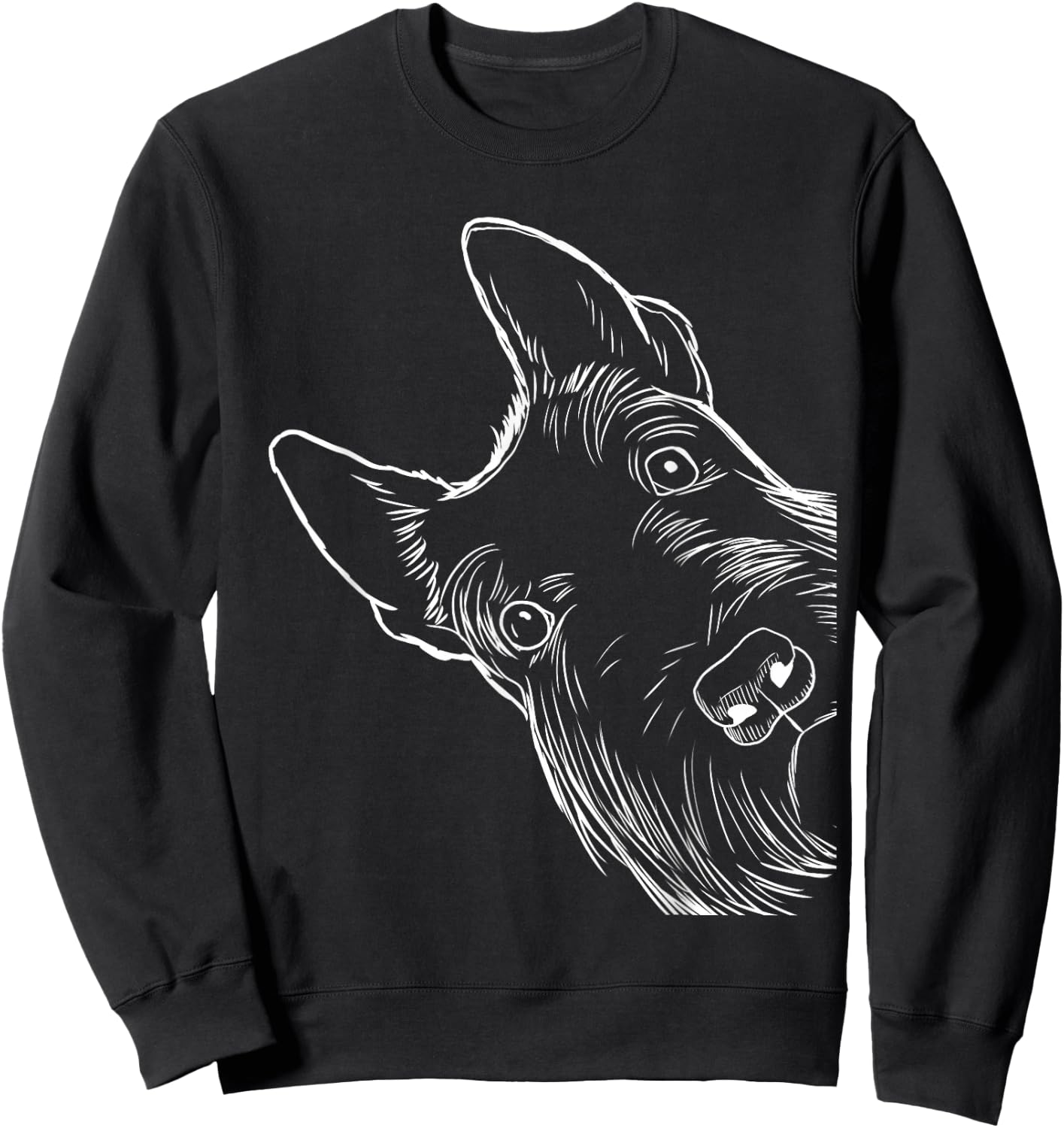 Funny Scottie Dog Scottish Terrier Small Sweatshirt - Sweatshirt | Black