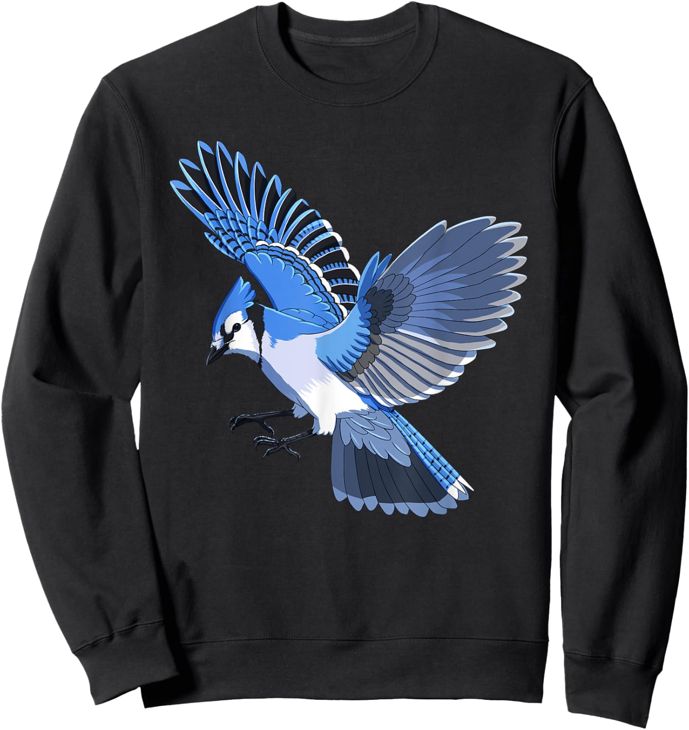 Animal Bird Blue Jay Sweatshirt - Sweatshirt | Black