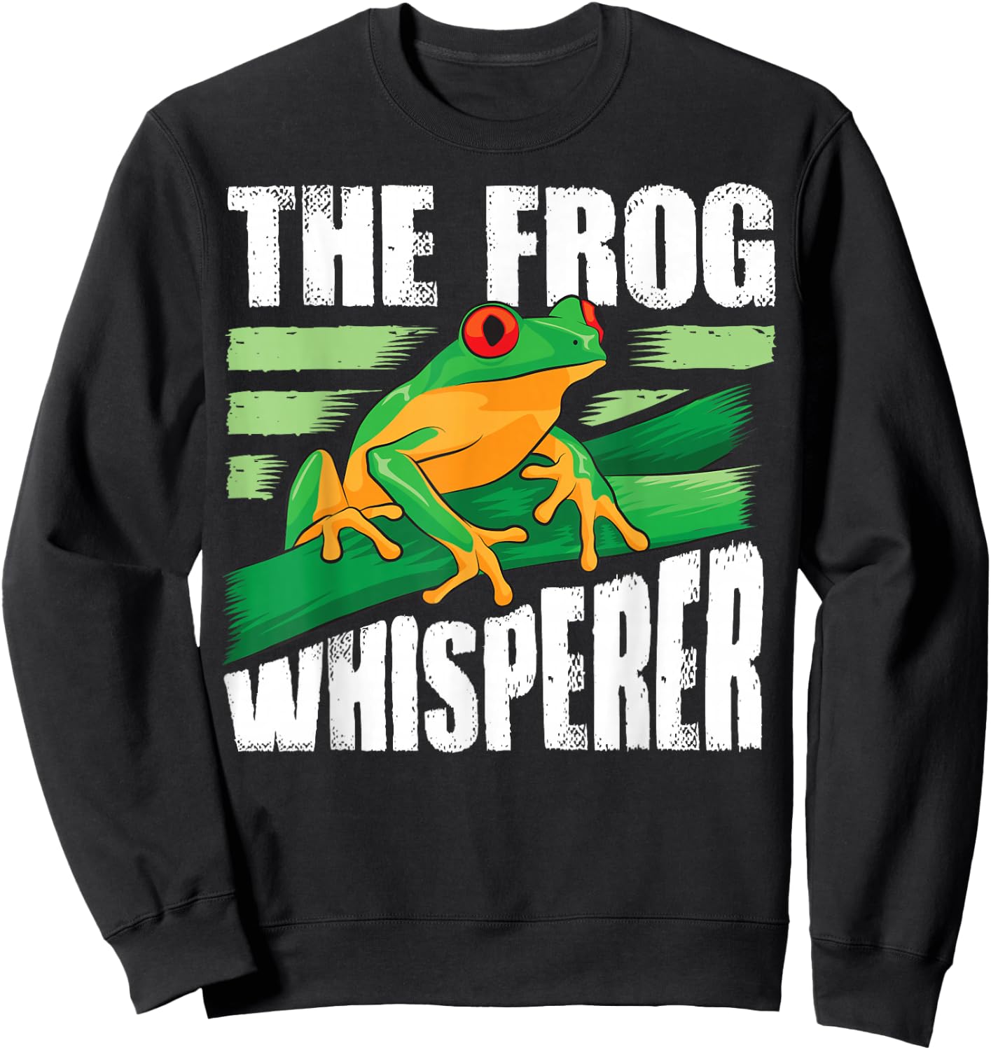 Funny The Frog Whisperer Gift | Cute Bullfrog Fan Boys Girls Sweatshirt - Sweatshirt | Black