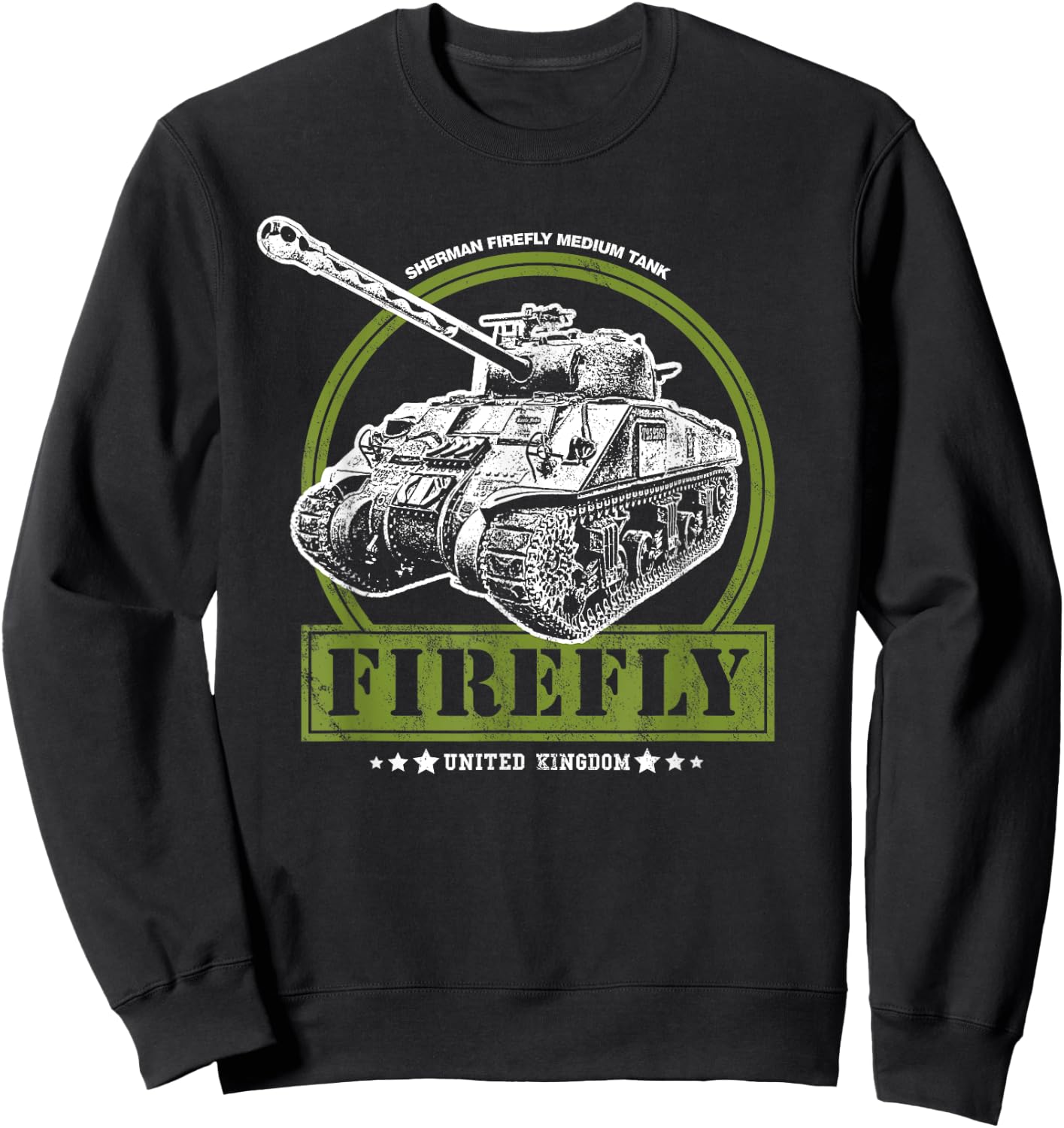 WW2 Sherman Firefly Sweatshirt - Sweatshirt | Black