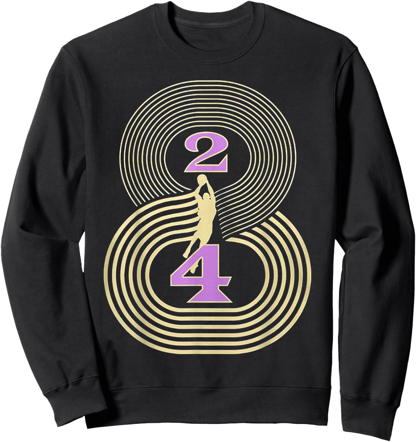 Number 8 and 24 Basketball Sport Memorial Sweatshirt - Sweatshirt | Black