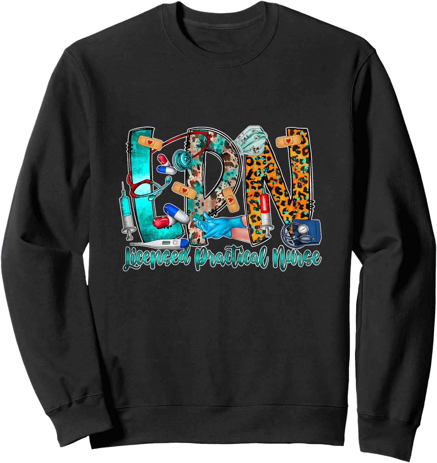 LPN Licensed Practical Nurse Sweatshirt - Sweatshirt | Black