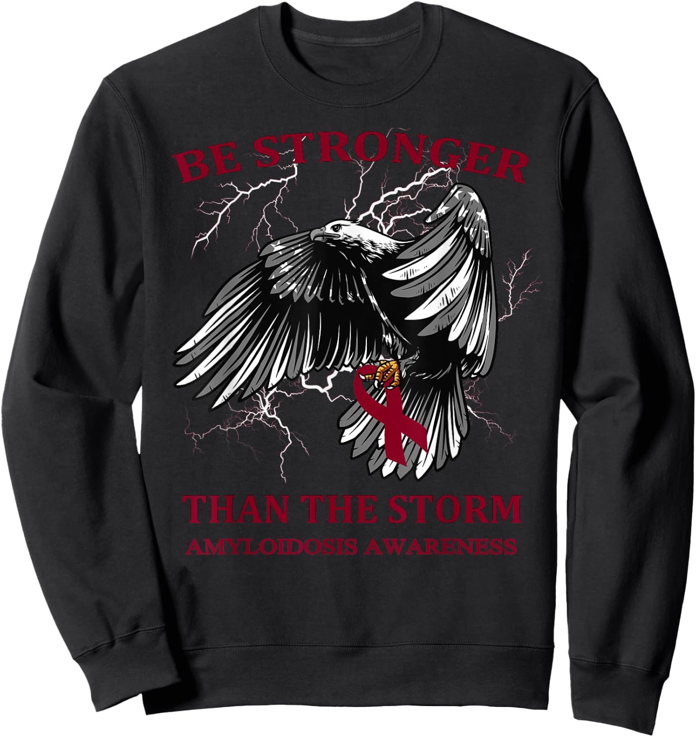 Be Stronger Than The Storm Amyloidosis Sweatshirt - Sweatshirt | Black