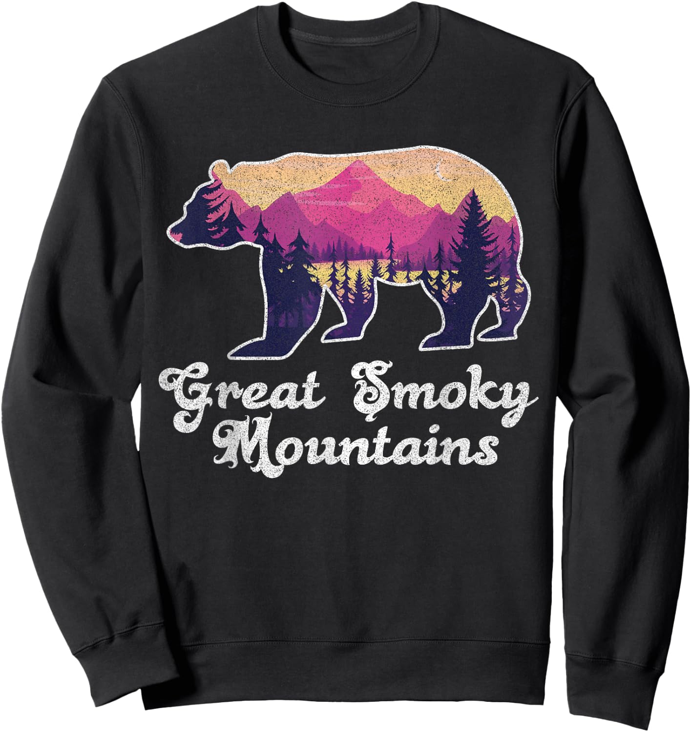 Smoky Mountains Gatlinburg Tennessee Souvenirs Sweatshirt - Sweatshirt | Black