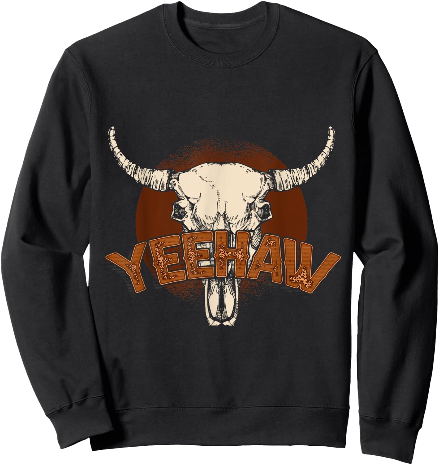 Yeehaw Cowboy Sweatshirt - Sweatshirt | Black