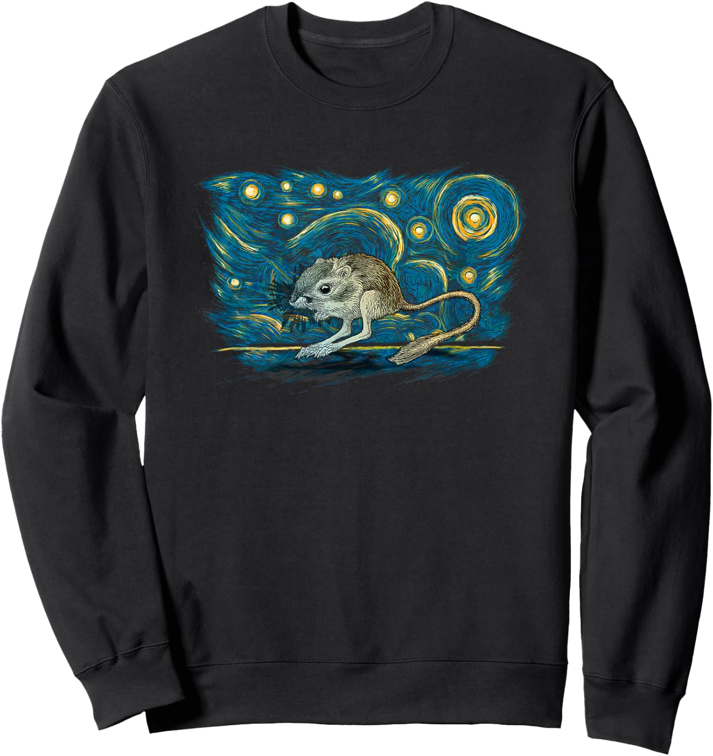 Retro Vintage Style Kangaroo Rat Sweatshirt - Sweatshirt | Black