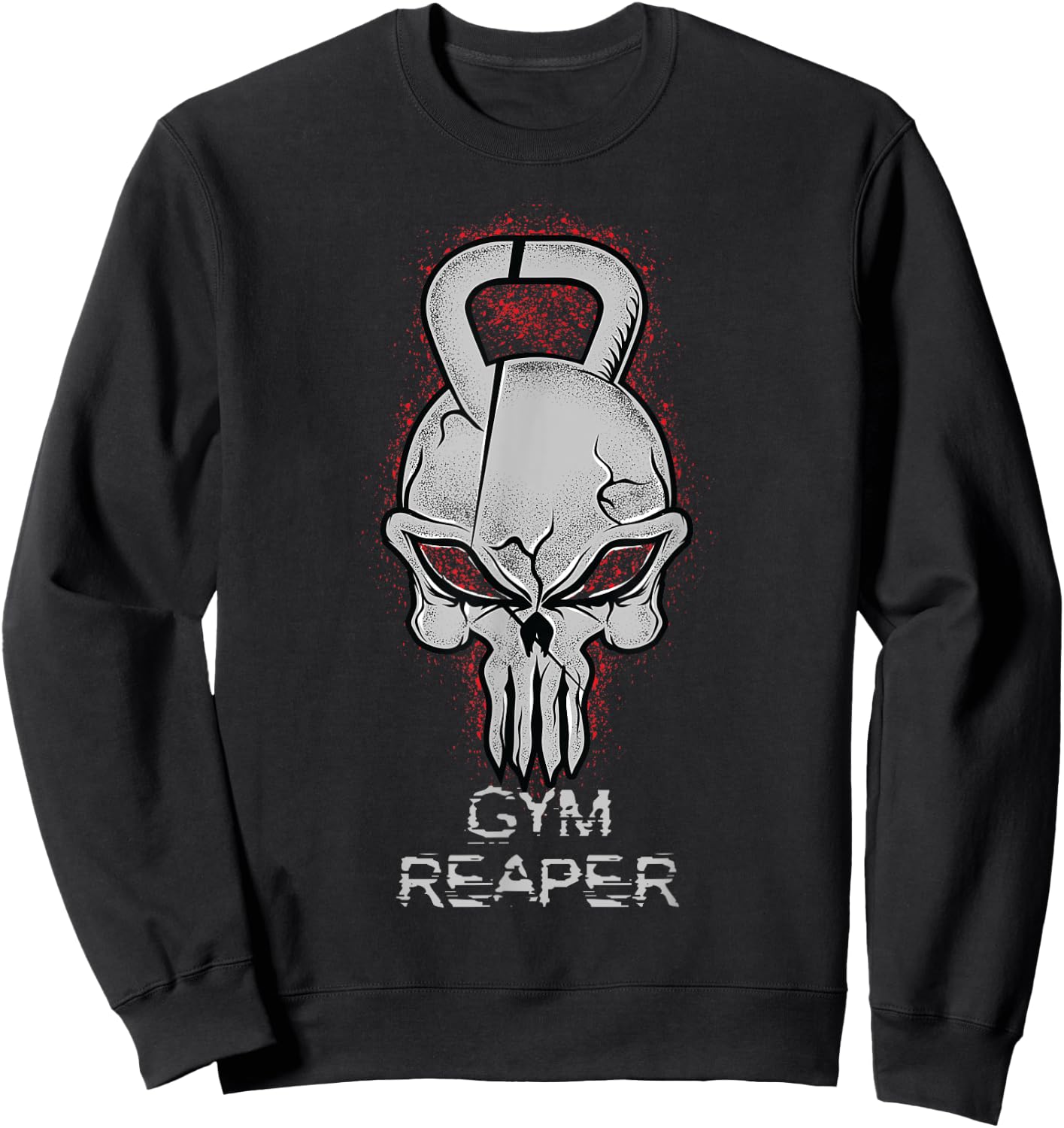 Gym Reaper for your workout. gym exercise fitness Sweatshirt - Sweatshirt | Black