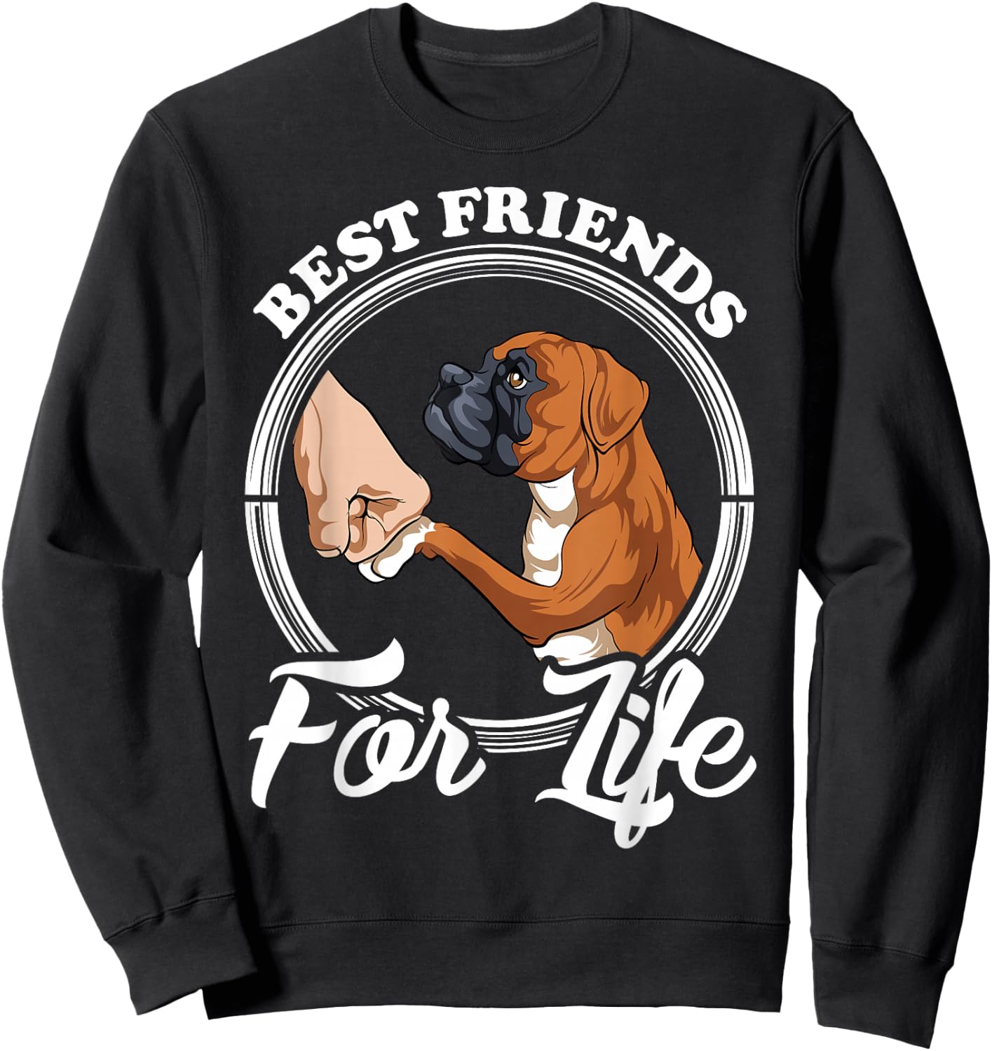 Funny Boxer Dog Shirt Boxer Dog Lover Sweatshirt - Sweatshirt | Black
