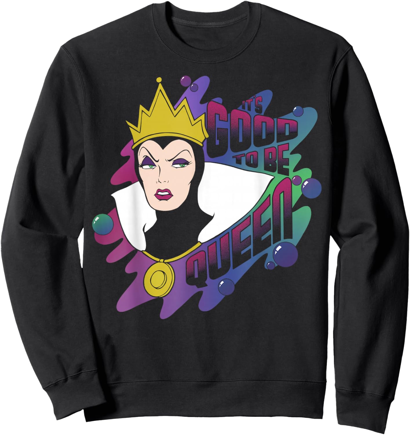 Disney Snow White Evil Queen Good to Be Queen Sweatshirt - Sweatshirt | Black