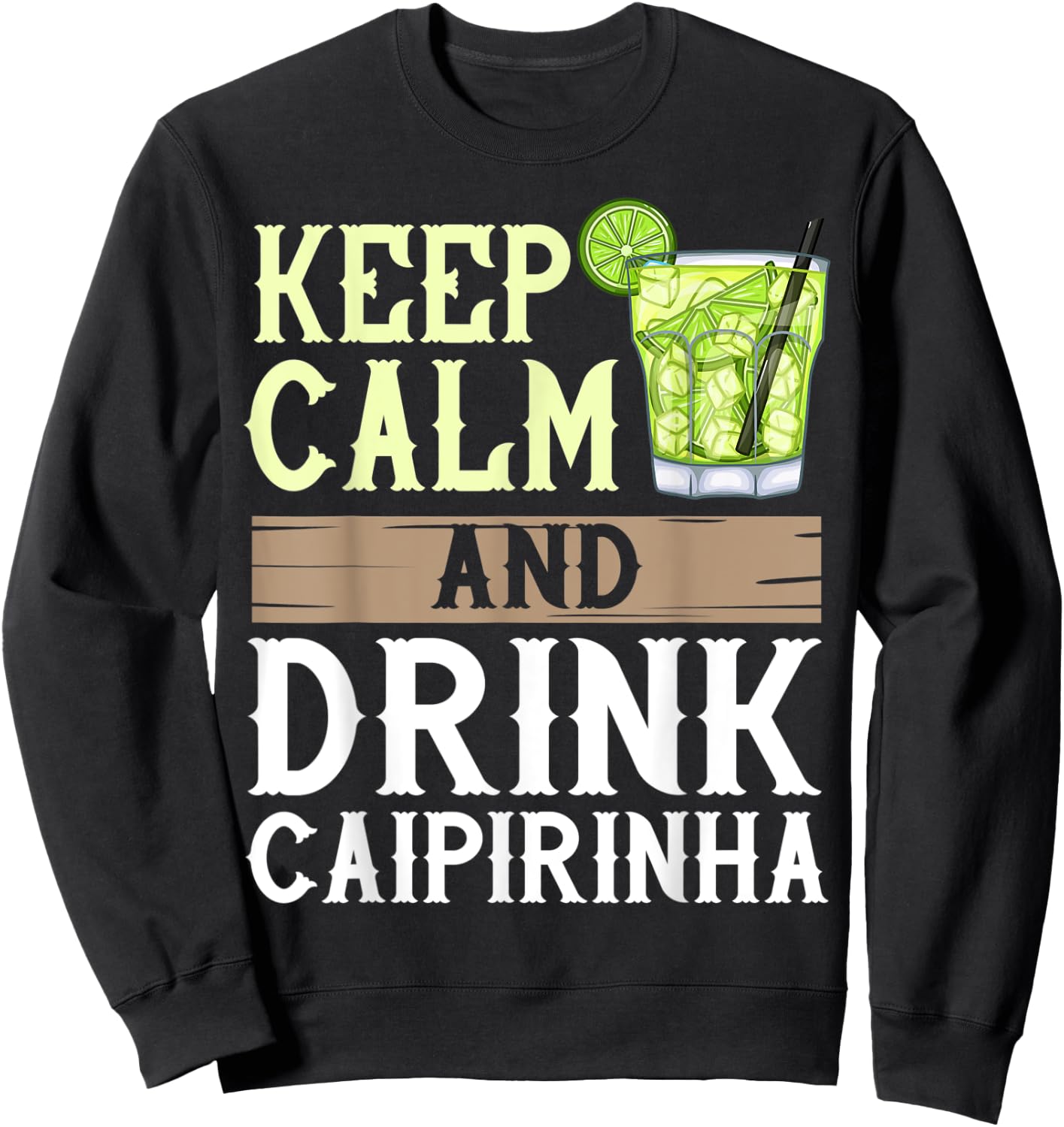 Caipirinha Drink Cocktail Brazil Sweatshirt - Sweatshirt | Black