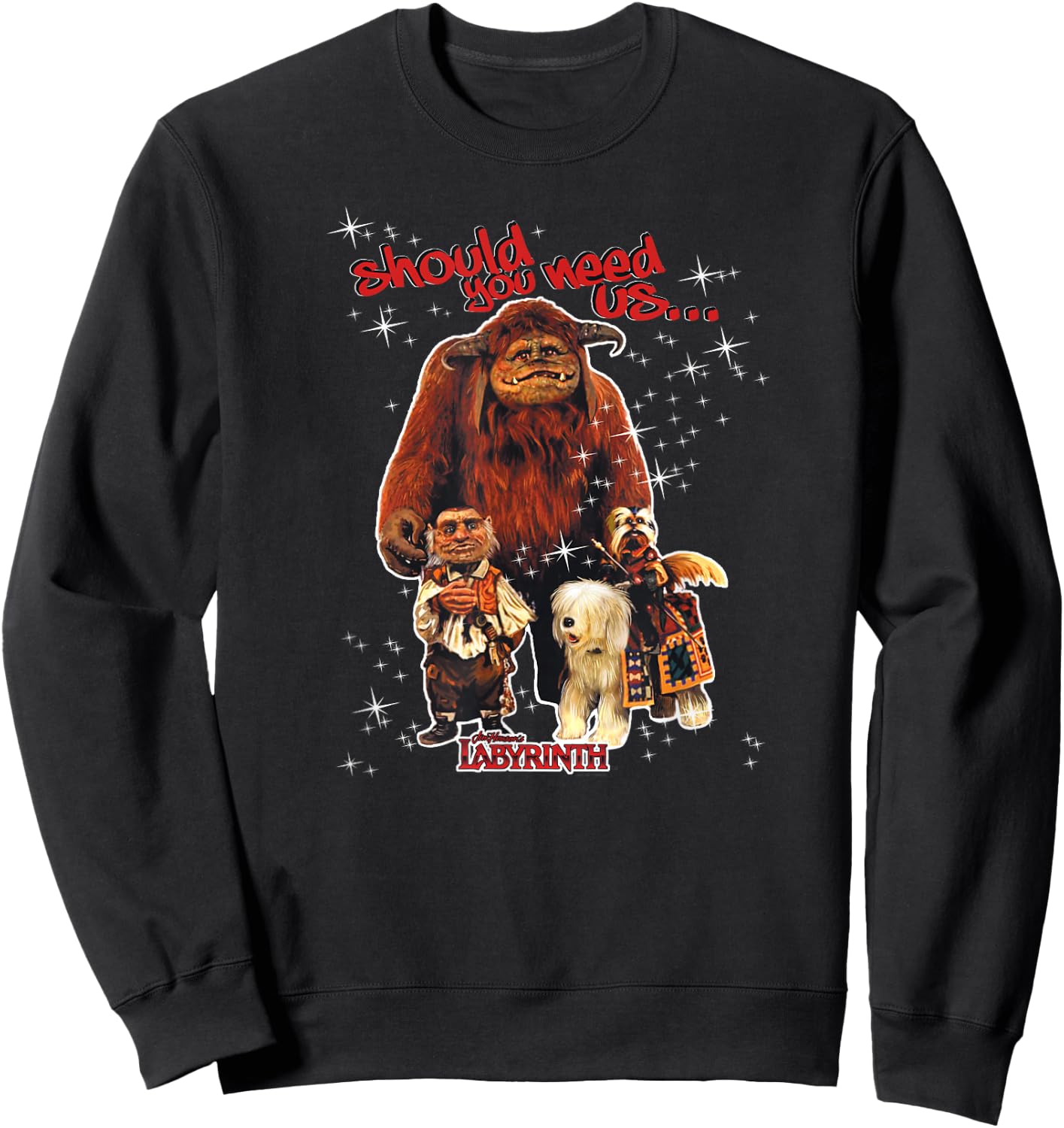 Labyrinth Should You Need Us Sweatshirt - Sweatshirt | Black
