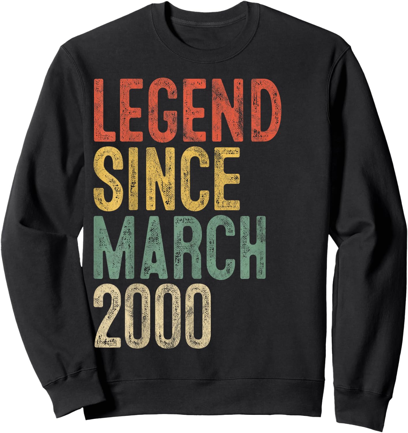 Legend 2000 25th Birthday Gifts Women 25 Year Old Sweatshirt - Sweatshirt | Black