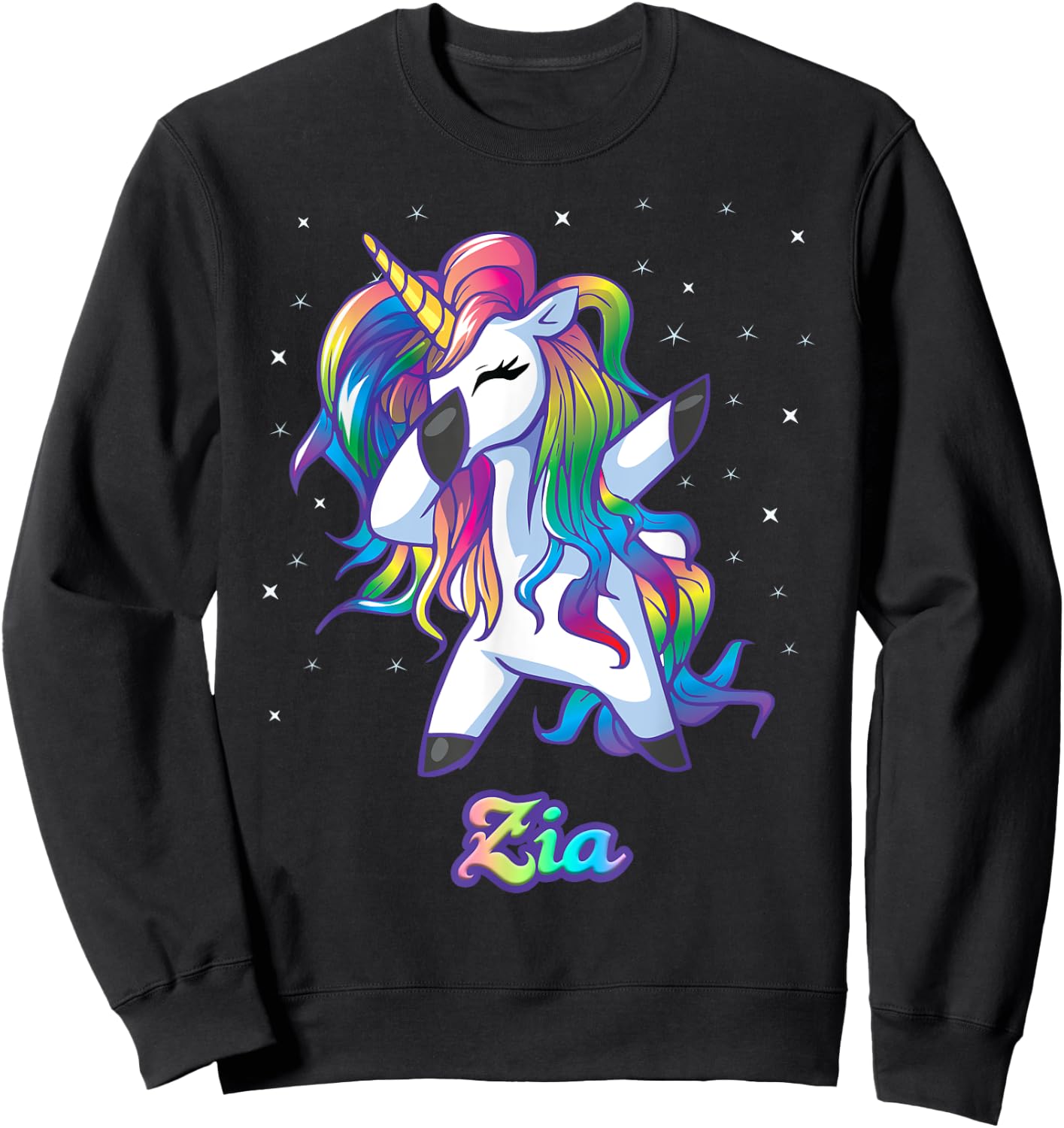 ZIA Unicorn Gifts For Girls Birthday Gifts Sweatshirt - Sweatshirt | Black