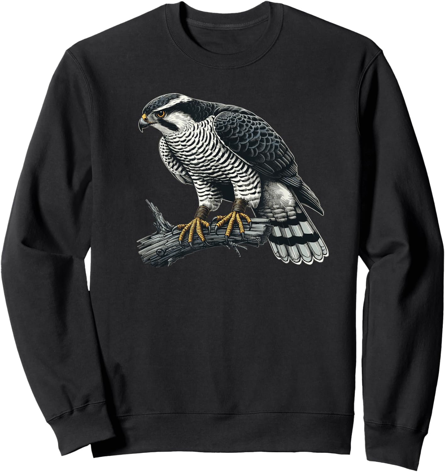 Goshawk, falconer, hunting and bird watching Sweatshirt - Sweatshirt | Black