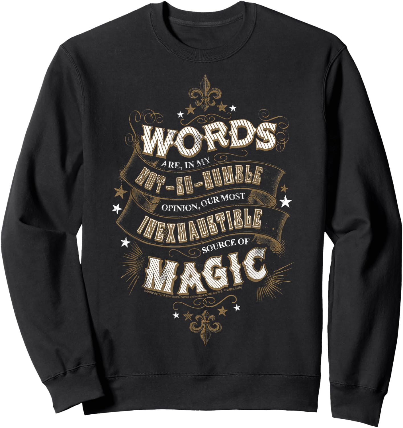 Harry Potter Words Are An Inexhaustible Source Of Magic Sweatshirt - Sweatshirt | Black