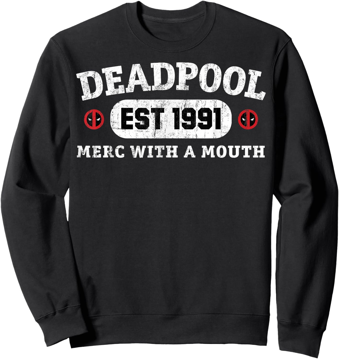 Marvel Deadpool 30th Merc With A Mouth Est 1991 Sweatshirt - Sweatshirt | Black