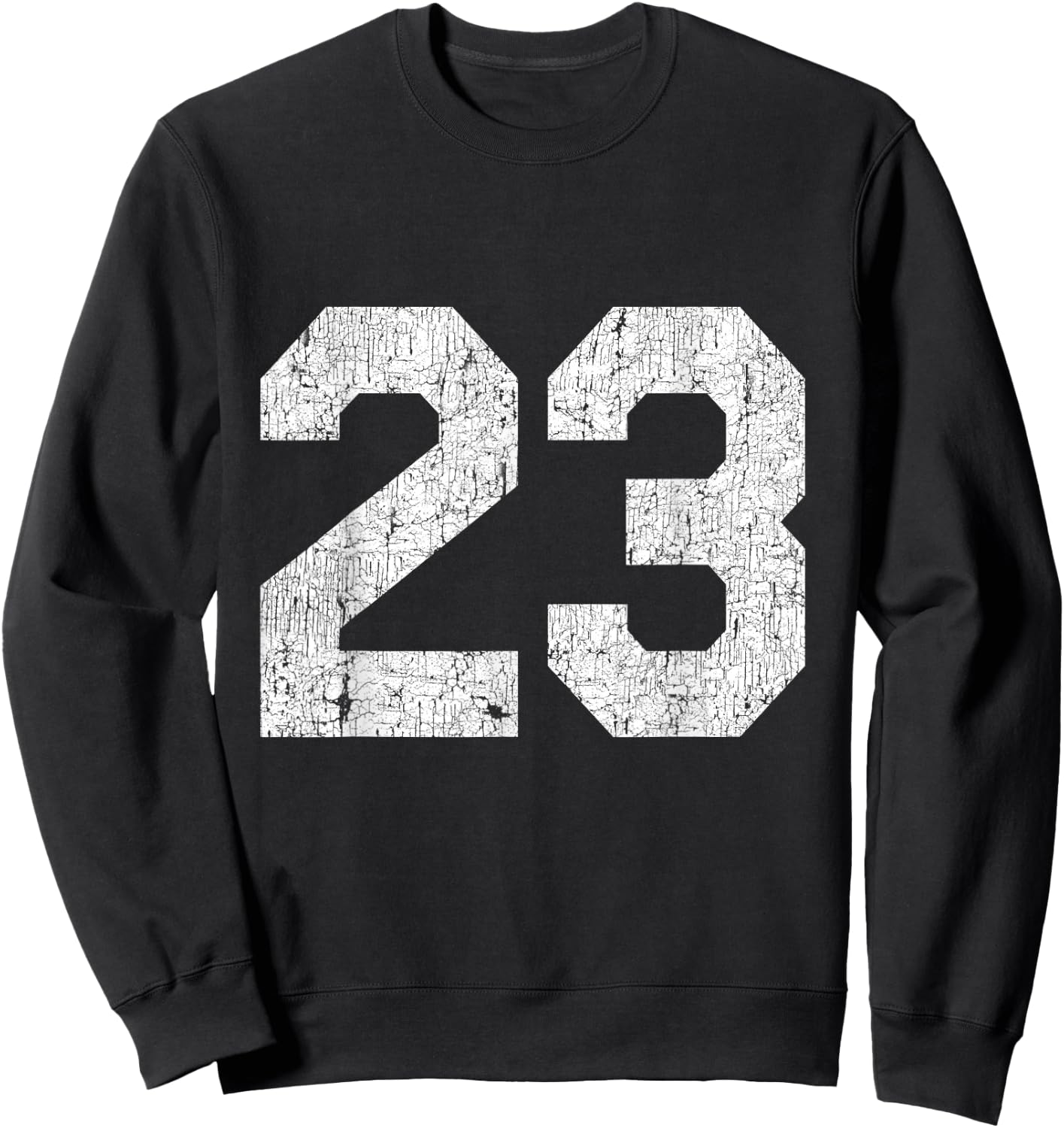 Jersey Uniform Number #23, Sports Birthday Sweatshirt - Sweatshirt | Black