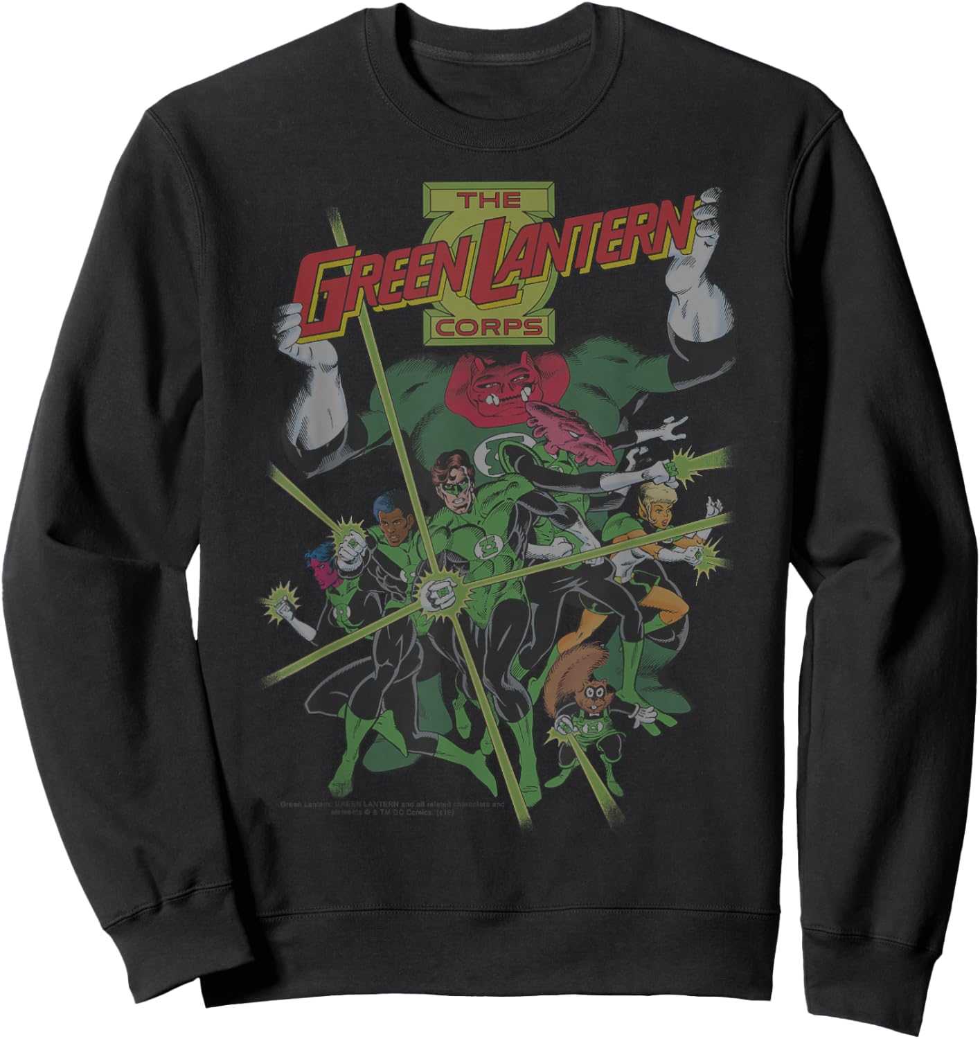 DC Comics The Green Lantern Corps Sweatshirt - Sweatshirt | Black
