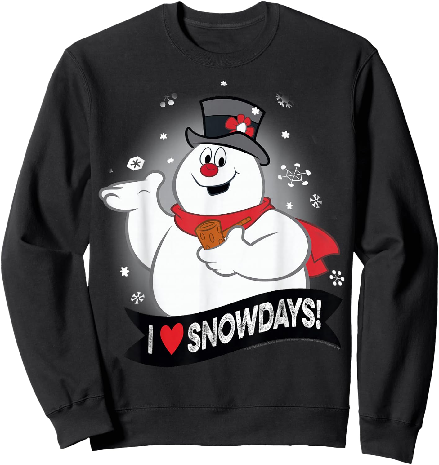 Frosty The Snowman I Love Snowdays Sweatshirt - Sweatshirt | Black