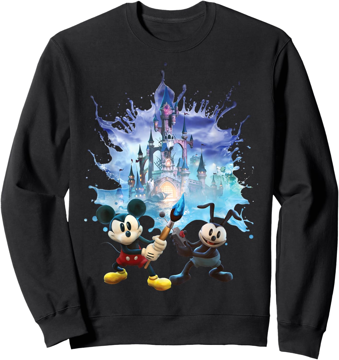 Disney Epic Mickey Portal Portrait Small Sweatshirt - Sweatshirt | Black