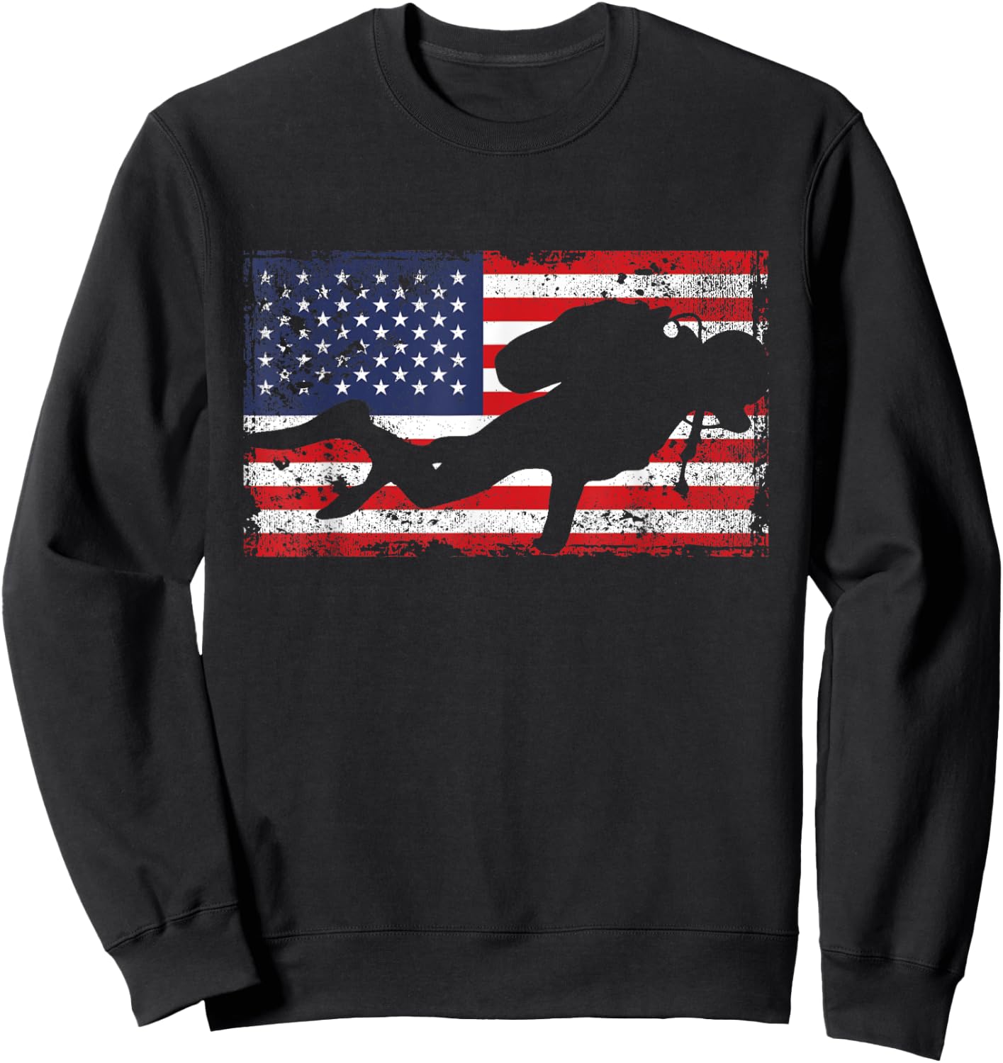 Scuba Diving USA Flag American Patriotic Divers Dive Patriot Sweatshirt - Sweatshirt | Black