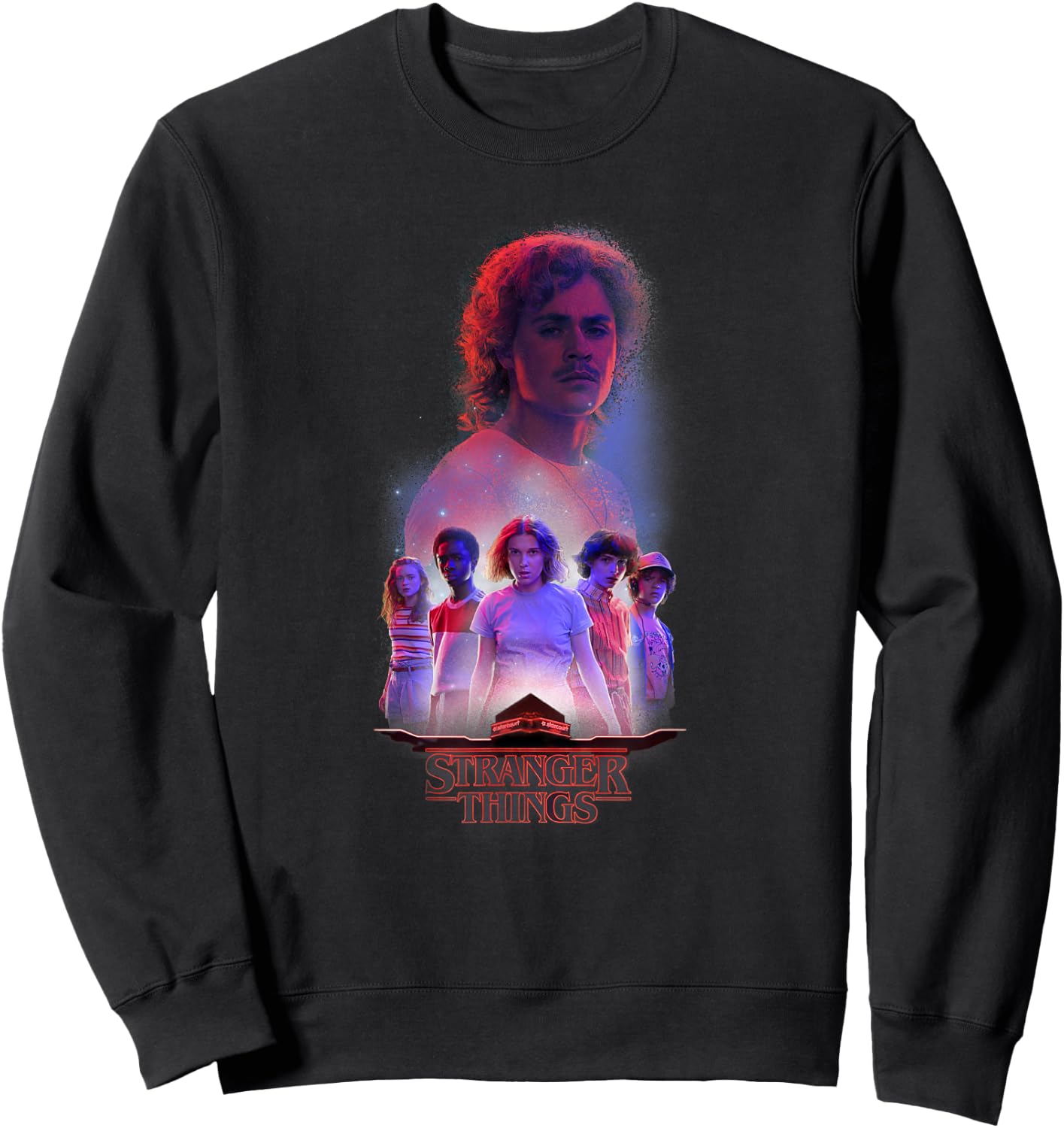 Stranger Things Billy Group Shot Sweatshirt - Sweatshirt | Black