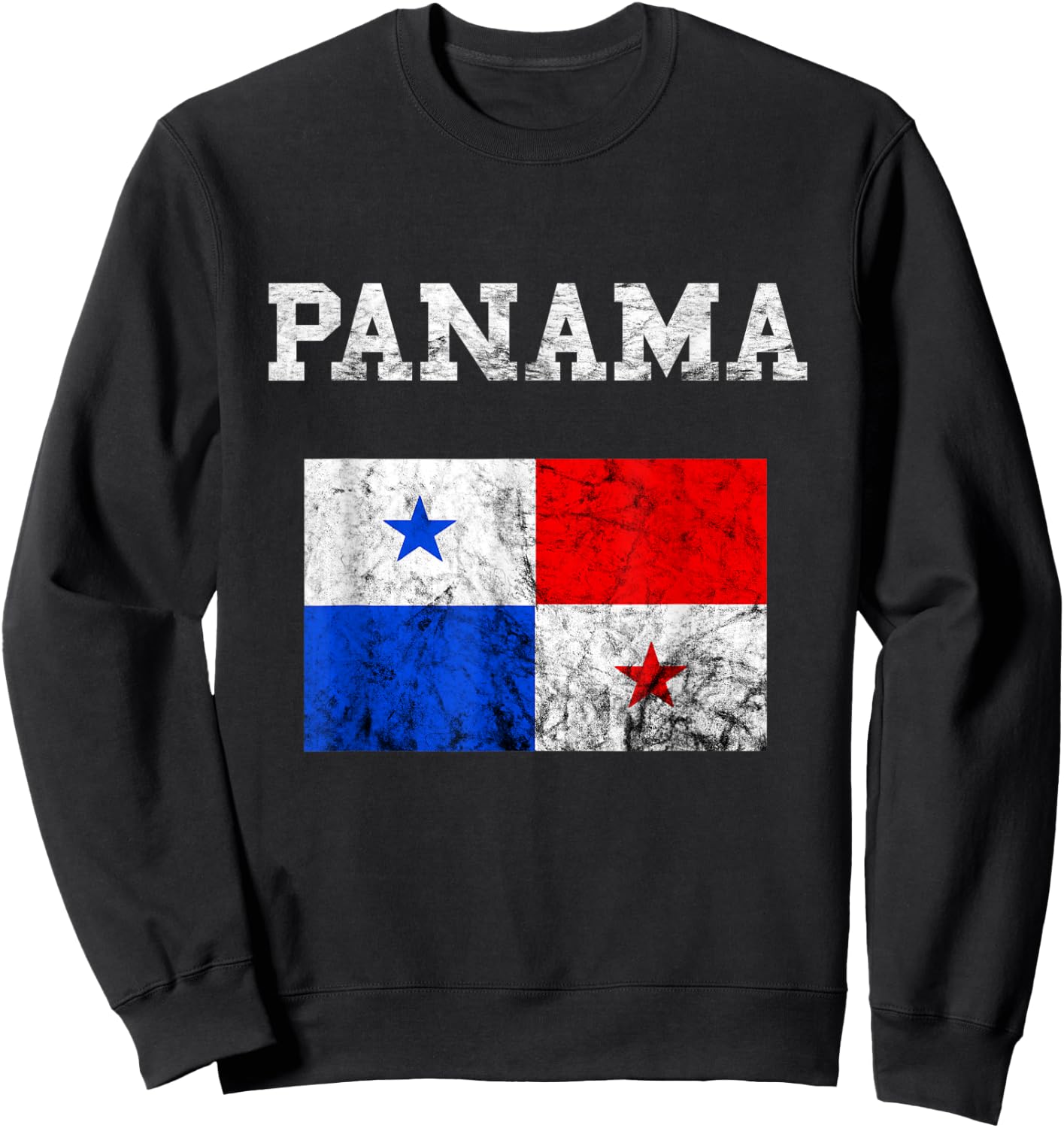 Panama Flag Panama City Tourist Travel Sweatshirt - Sweatshirt | Black