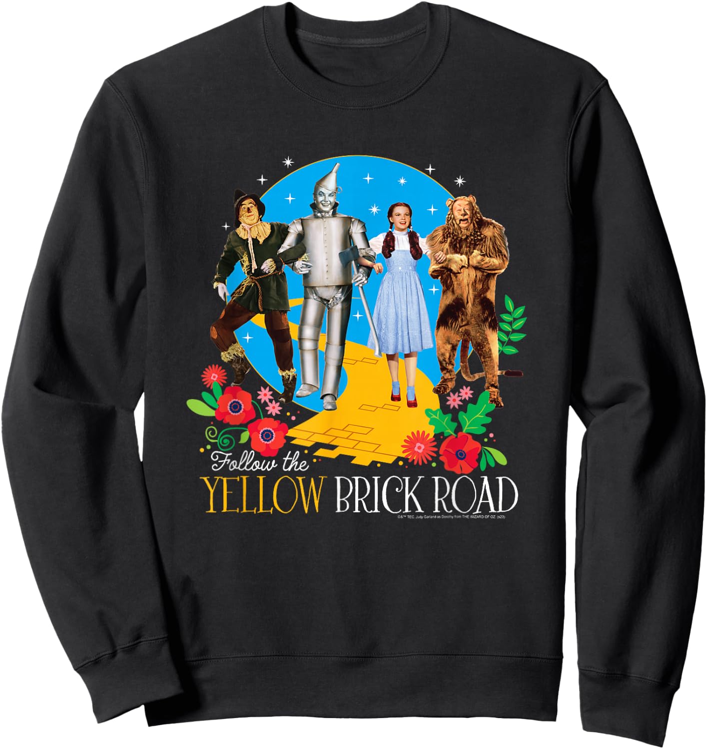 The Wizard of Oz - Follow The Yellow Brick Road Sweatshirt - Sweatshirt | Black
